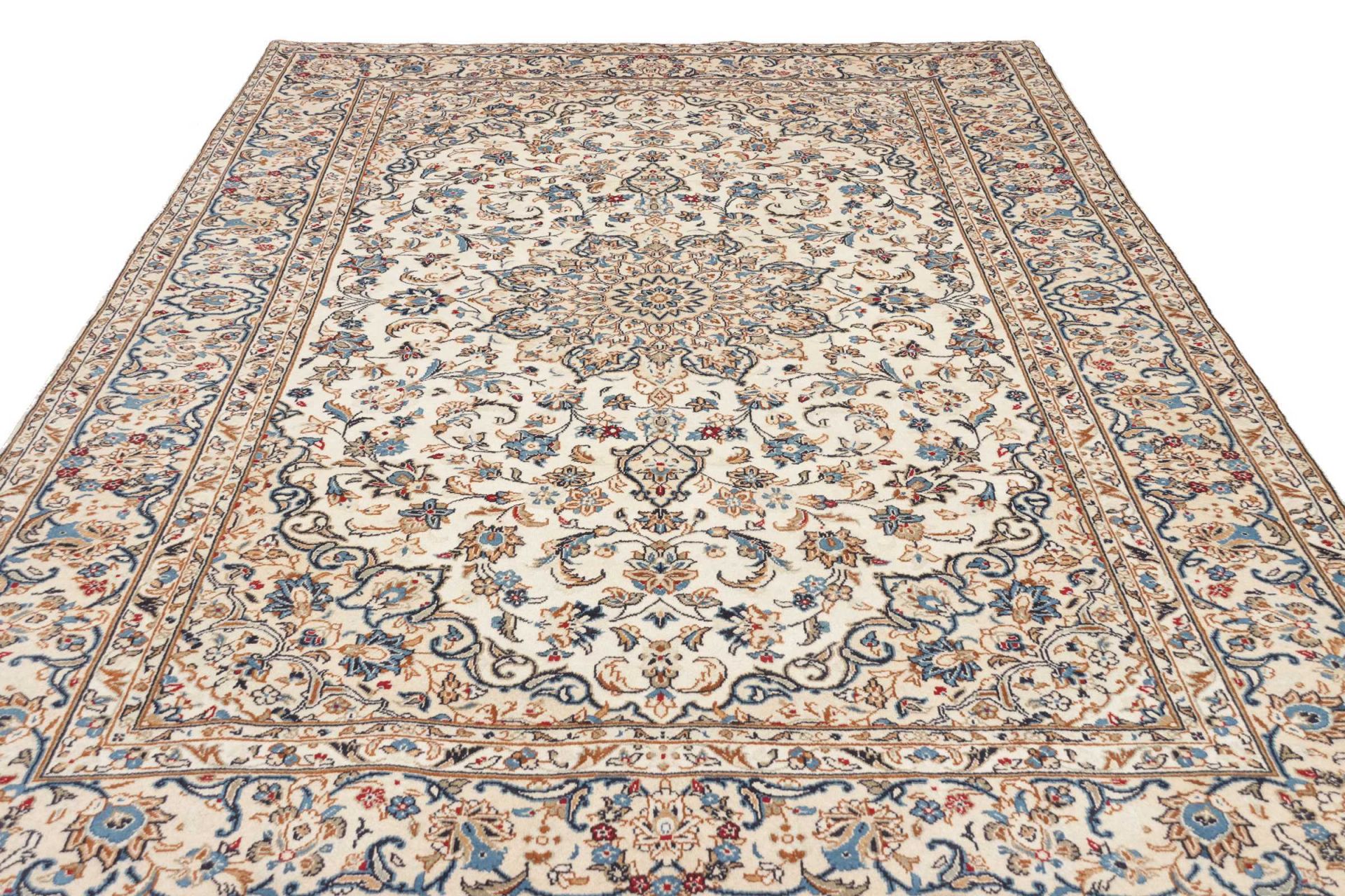 Kashan Perserteppich aus Iran, 198 × 294 cm