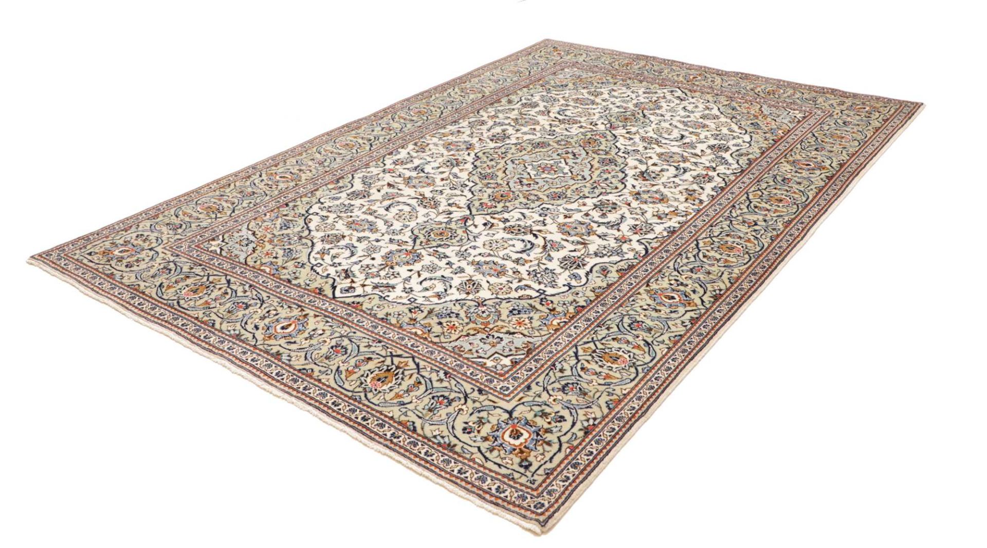 Kashan Perserteppich aus Iran, 193 × 284 cm