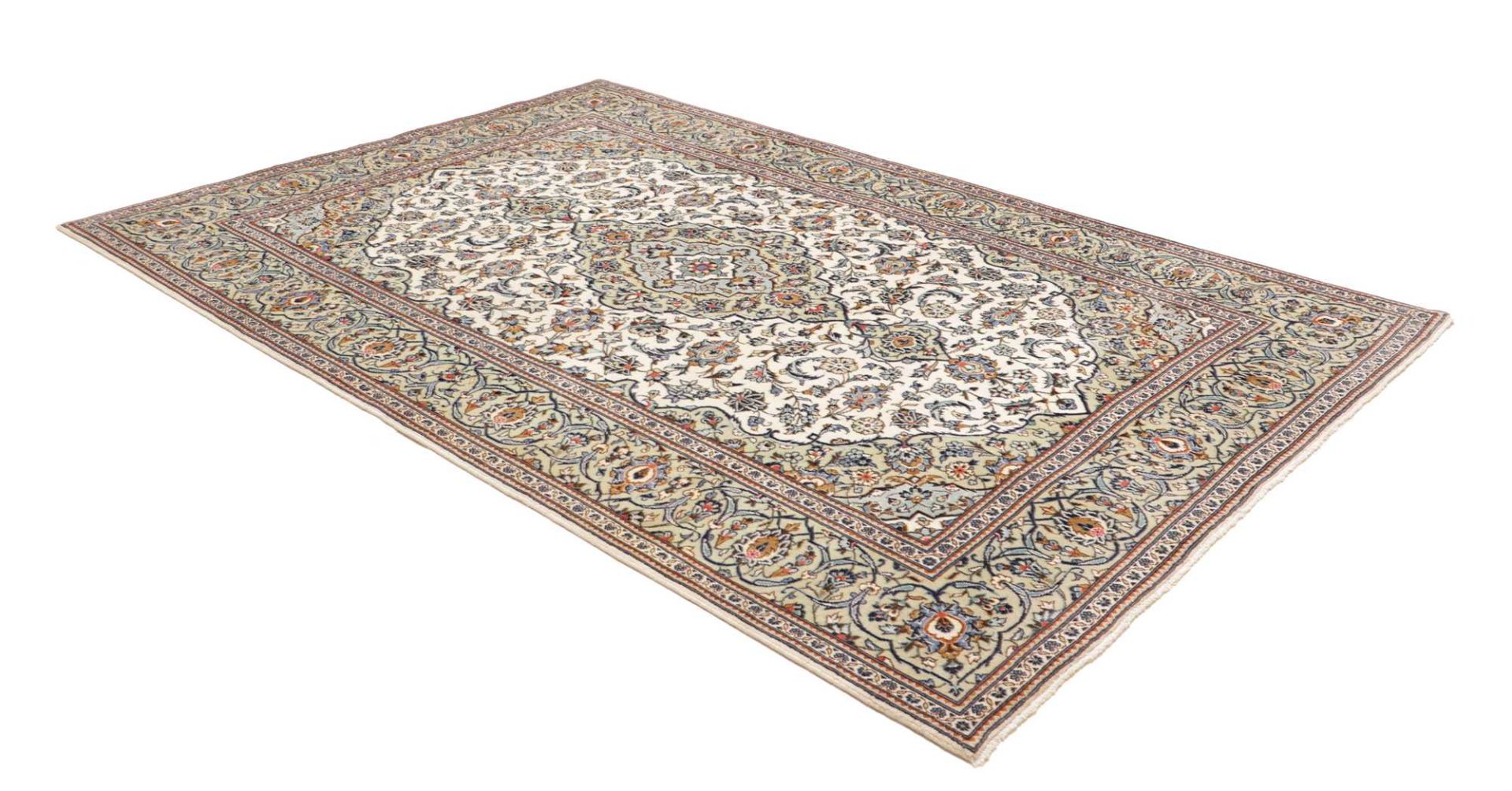 Kashan Perserteppich aus Iran, 193 × 284 cm