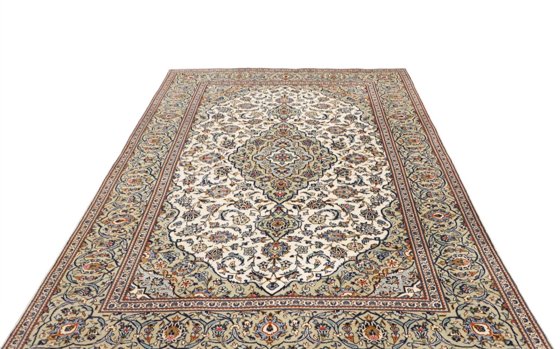 Kashan Perserteppich aus Iran, 193 × 284 cm