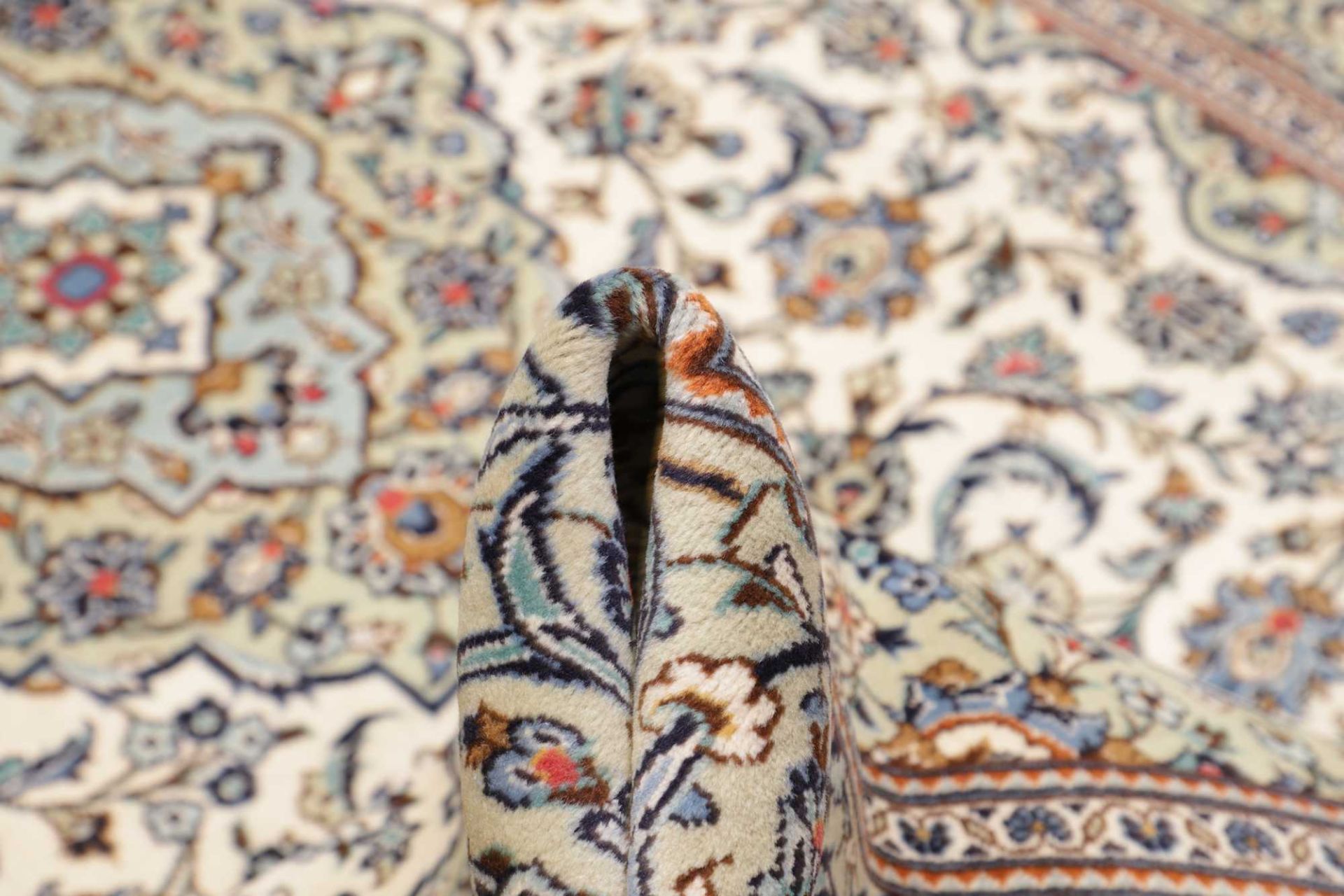 Kashan Perserteppich aus Iran, 193 × 284 cm