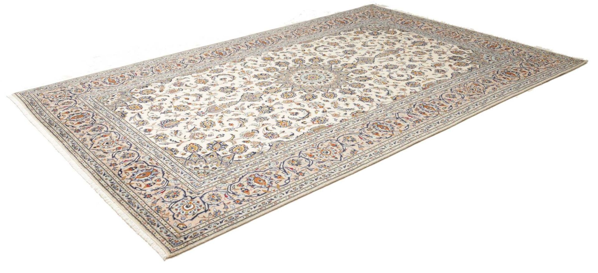 Handgeknüpfter Kashan Perserteppich 198 × 304 cm