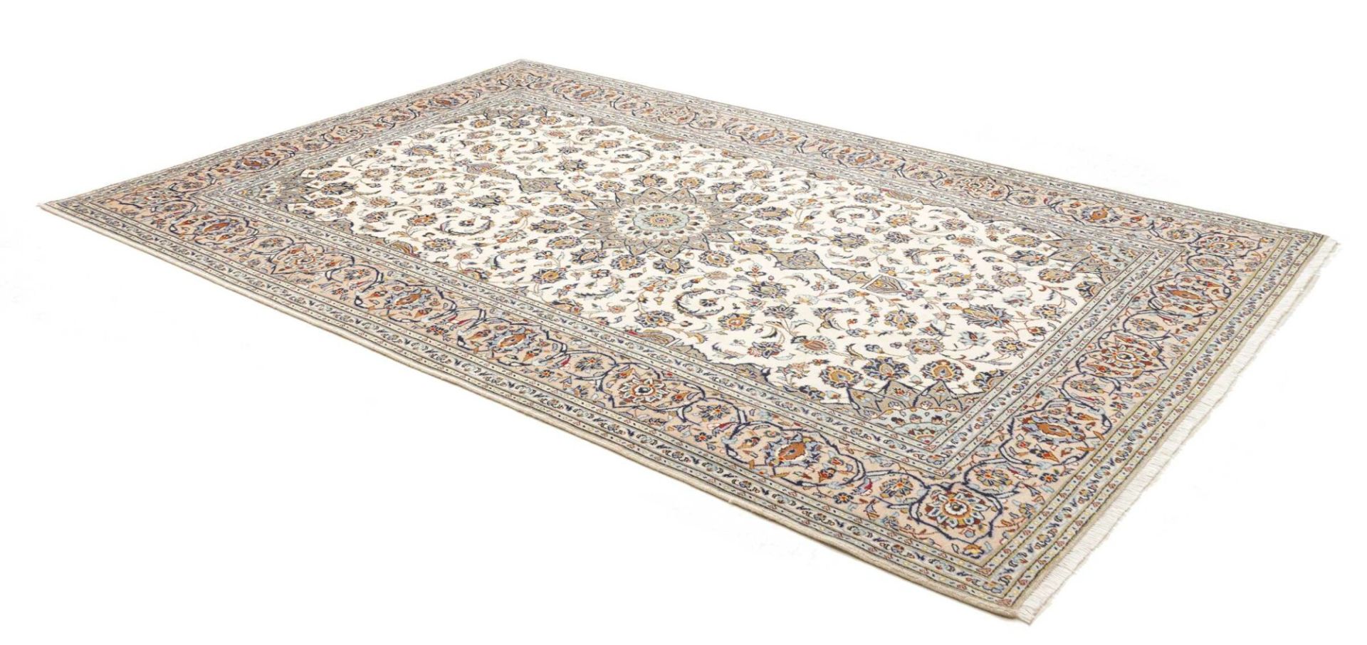 Handgeknüpfter Kashan Perserteppich 198 × 304 cm