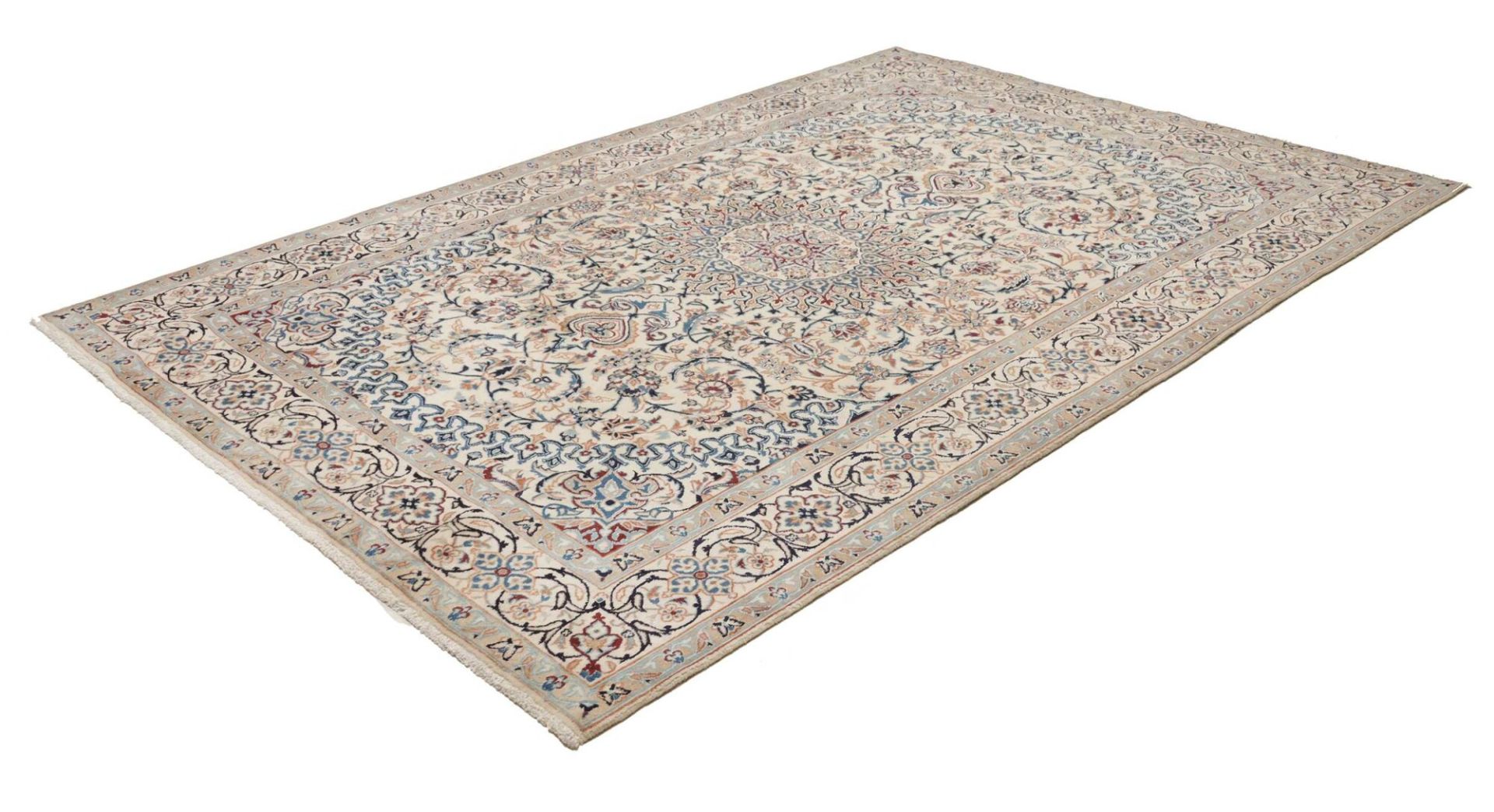 Handgeknüpfter Nain Perserteppich, 197 × 301 cm, Wolle