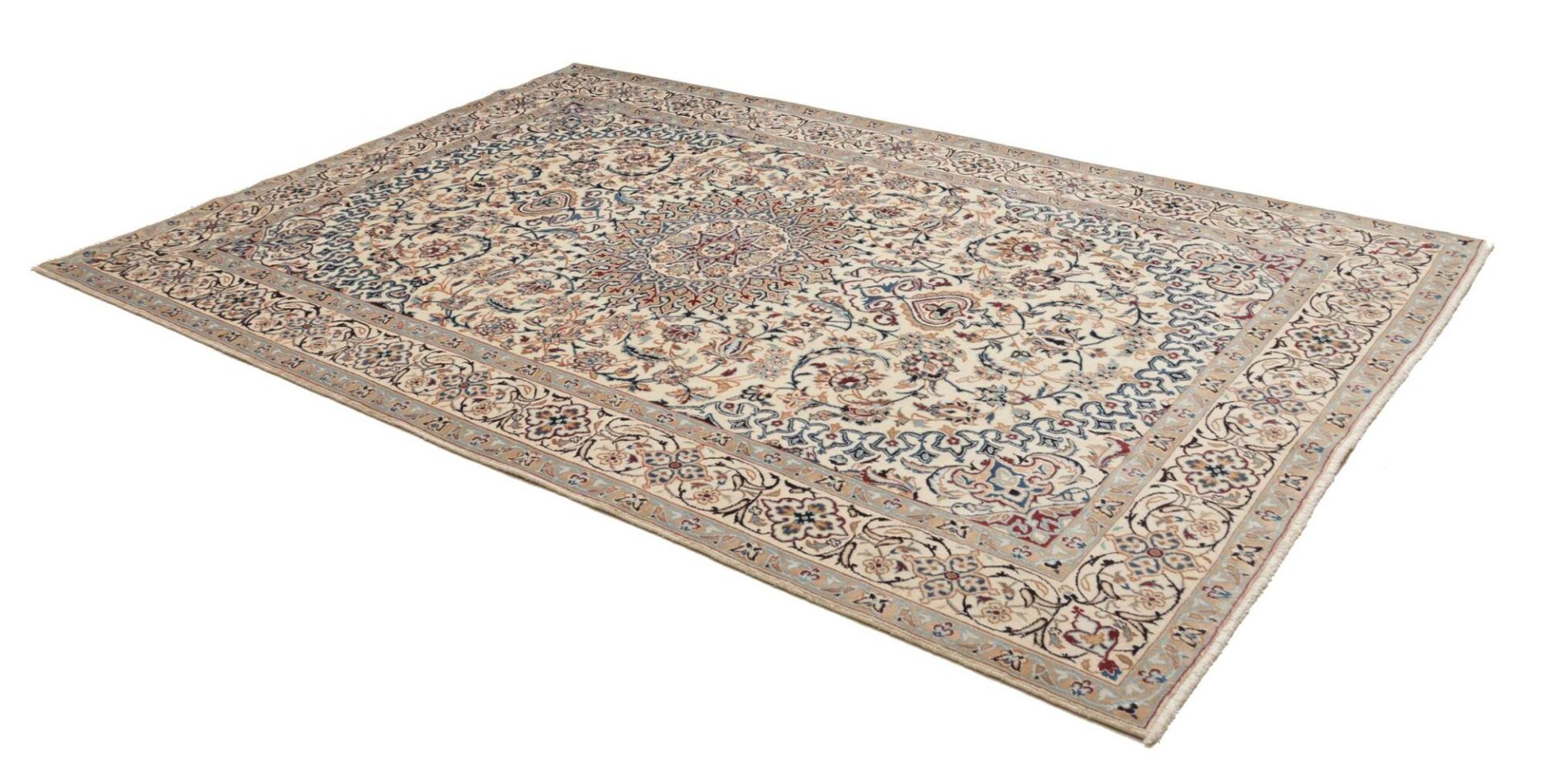 Handgeknüpfter Nain Perserteppich, 197 × 301 cm, Wolle