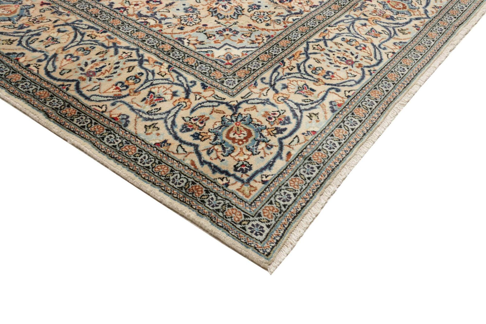Kashan Perserteppich 201 × 296 cm aus Wolle, handgeknüpft