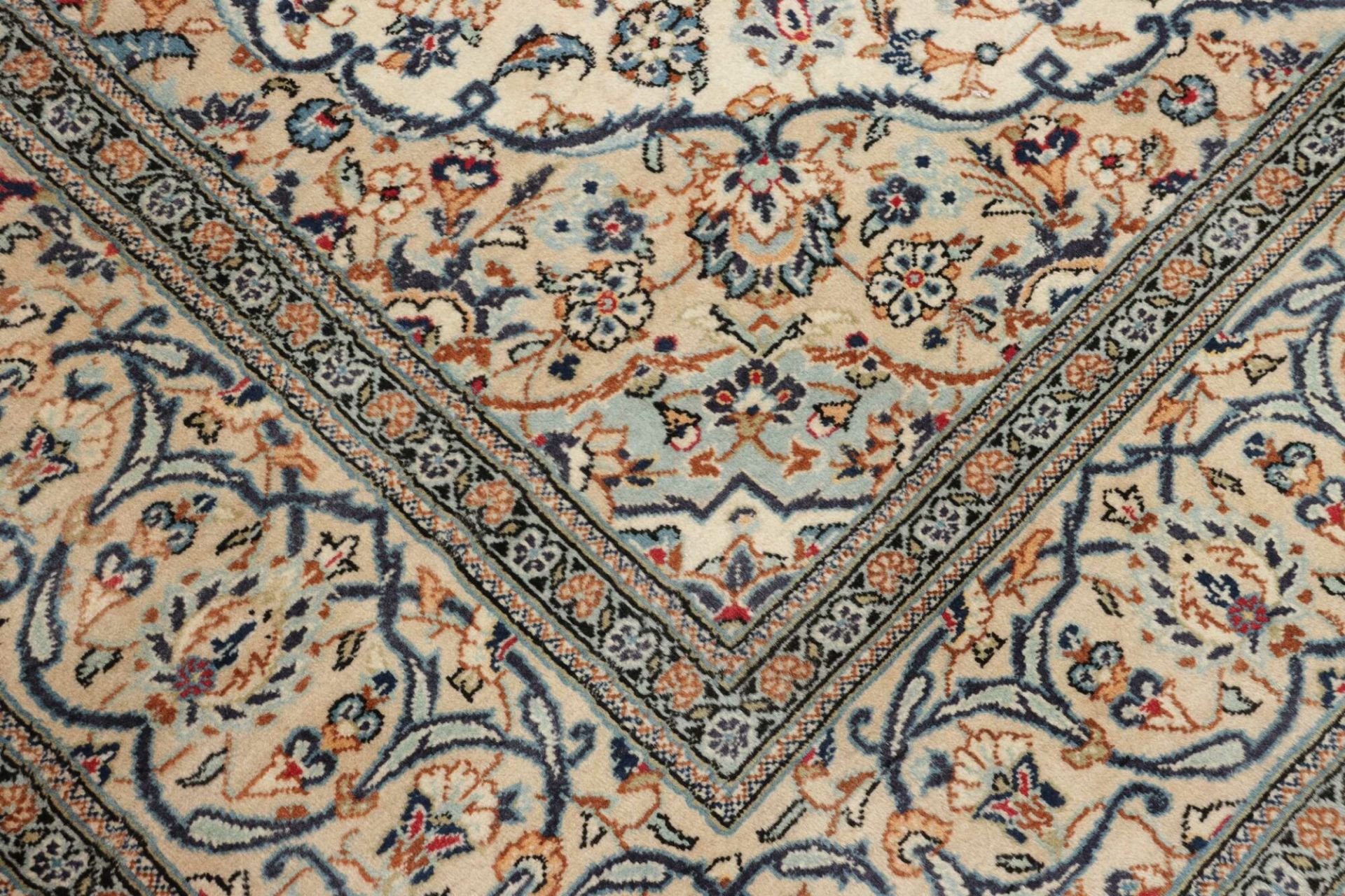 Kashan Perserteppich 201 × 296 cm aus Wolle, handgeknüpft