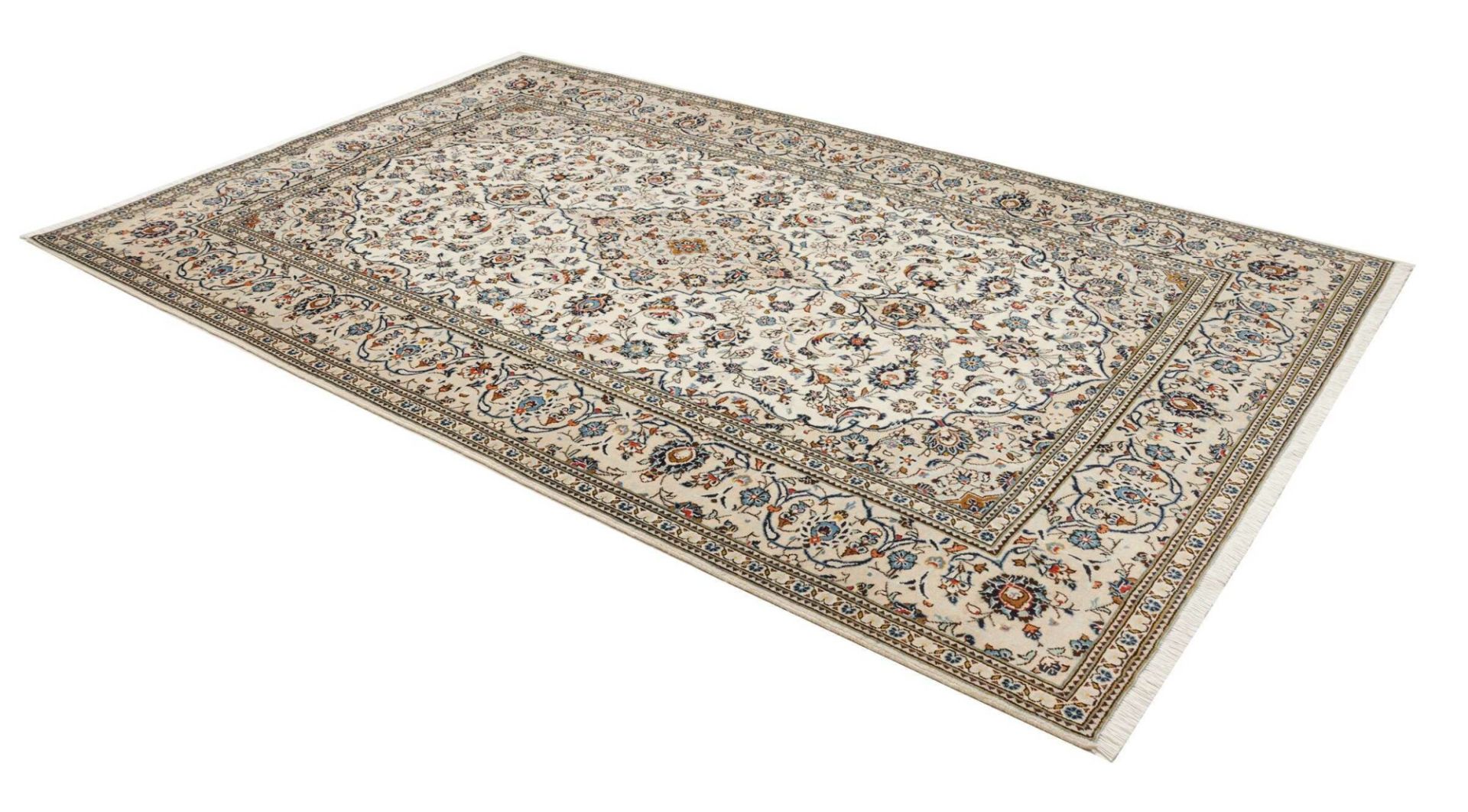 Kashan Perserteppich 194 × 305 cm aus Wolle, handgeknüpft
