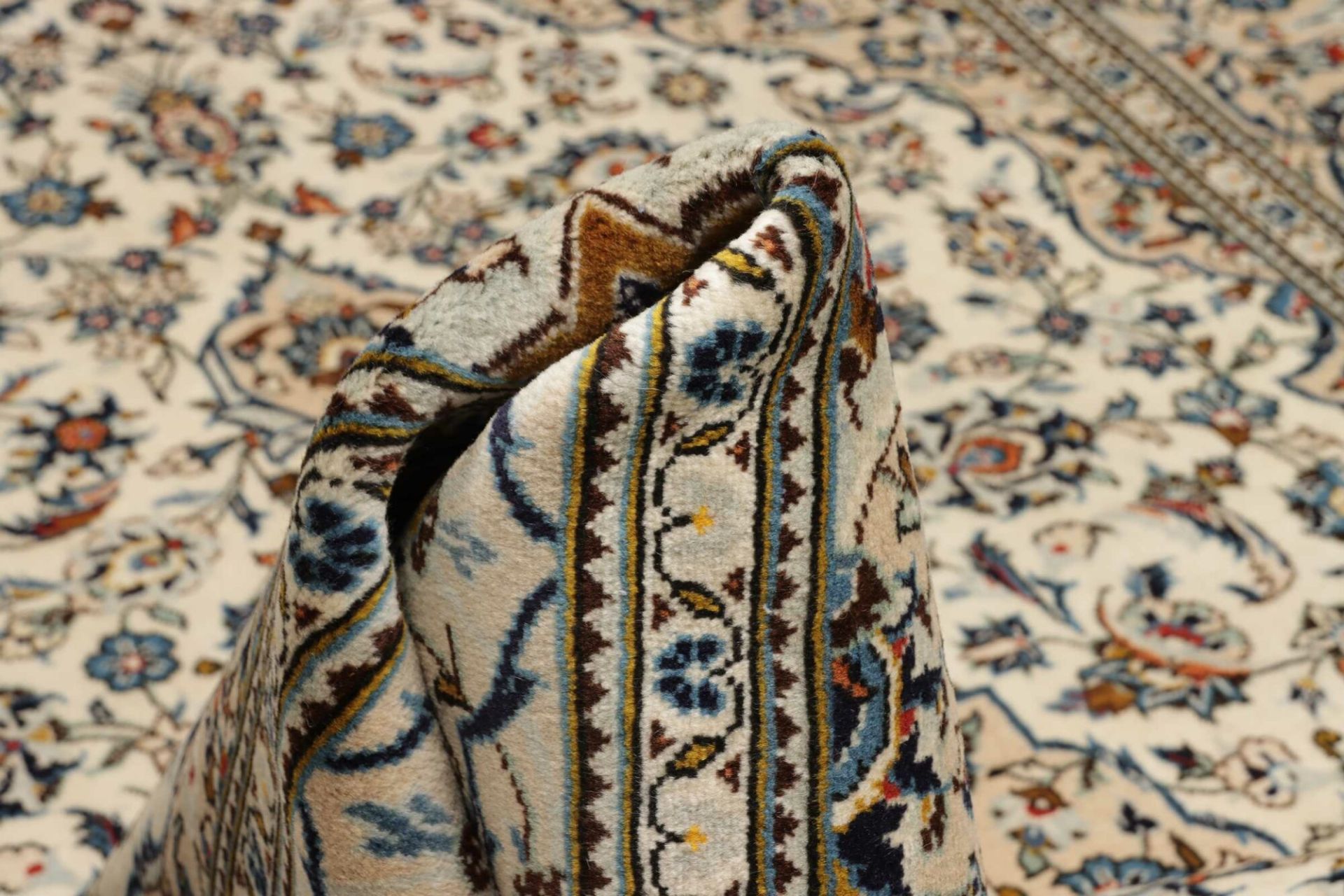 Kashan Perserteppich 194 × 305 cm aus Wolle, handgeknüpft
