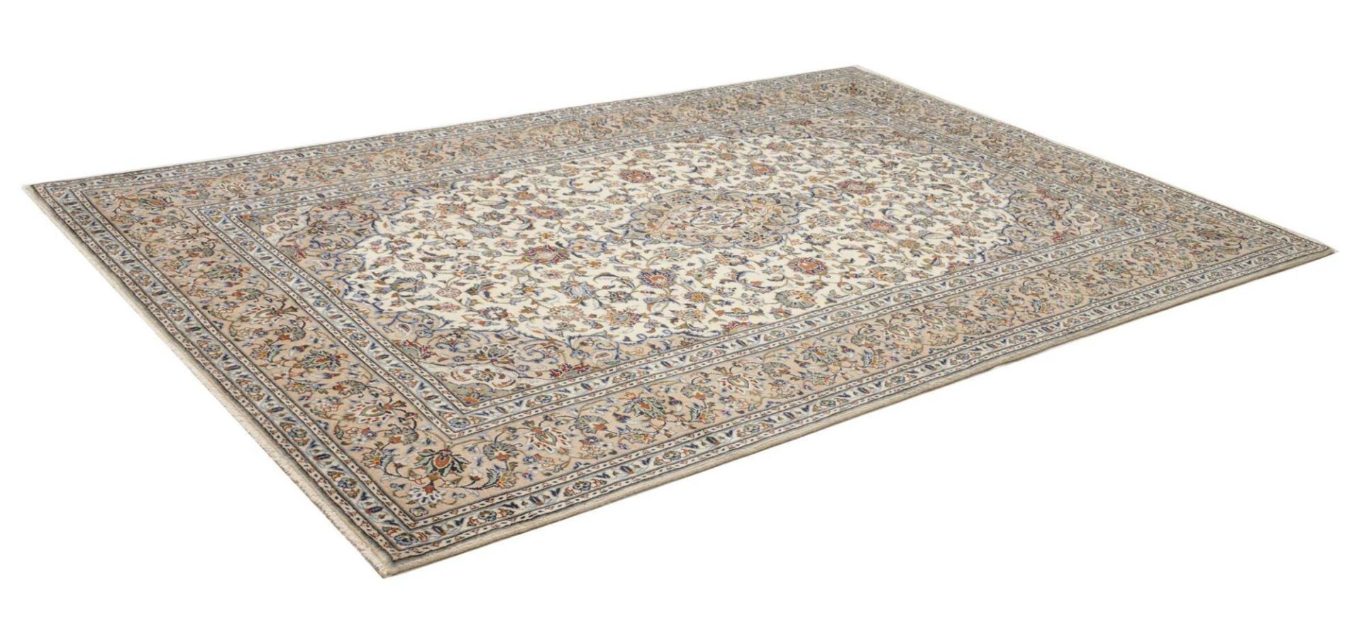 Handgeknüpfter Kashan Perserteppich, 199 × 299 cm, Wolle