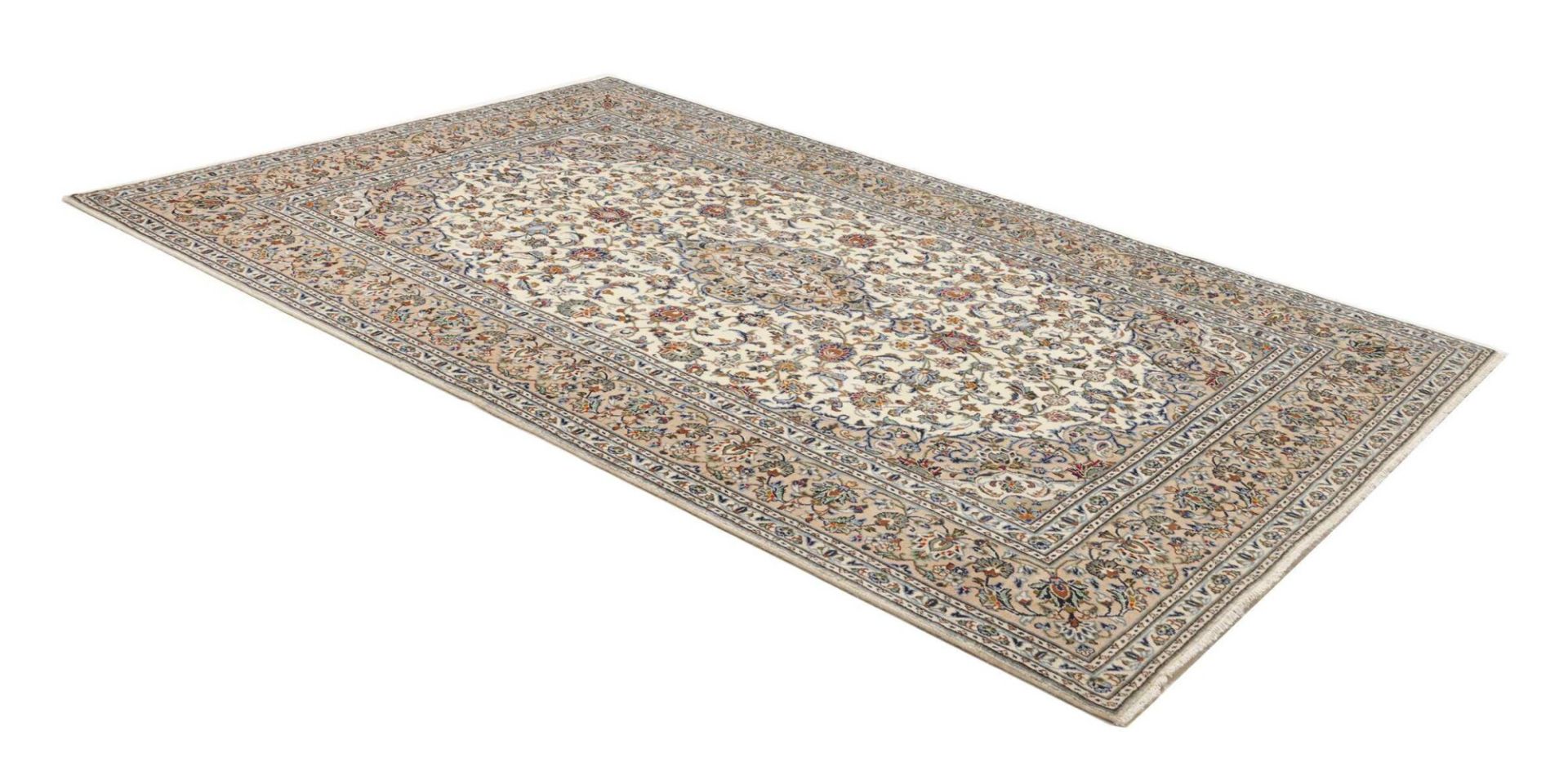 Handgeknüpfter Kashan Perserteppich, 199 × 299 cm, Wolle