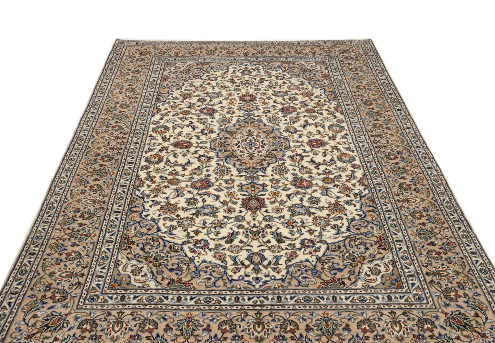 Handgeknüpfter Kashan Perserteppich, 199 × 299 cm, Wolle