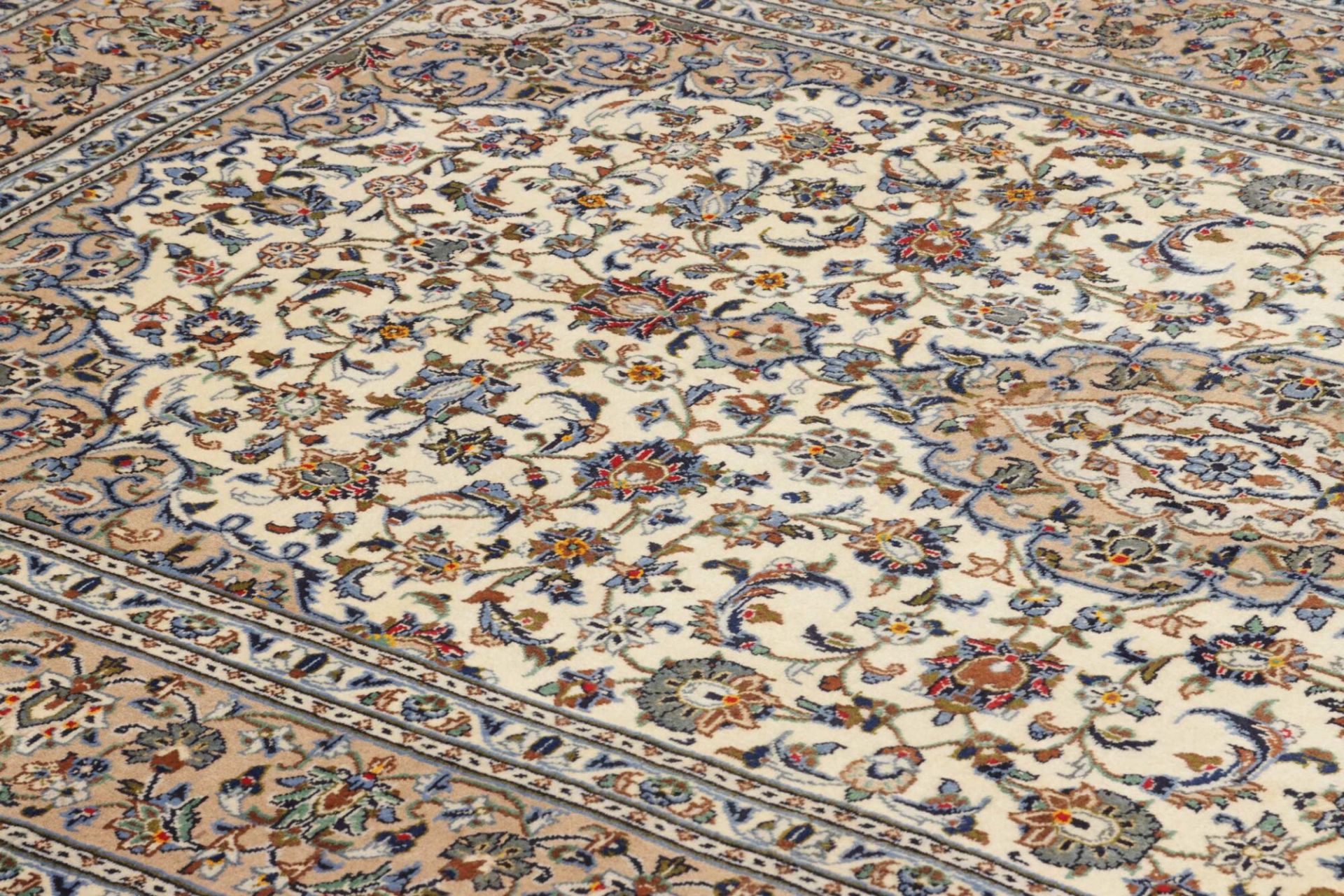Handgeknüpfter Kashan Perserteppich, 199 × 299 cm, Wolle
