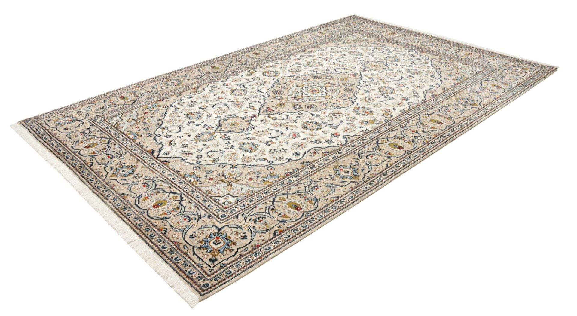 Handgeknüpfter Kashan Perserteppich, 201 × 304 cm, Wolle