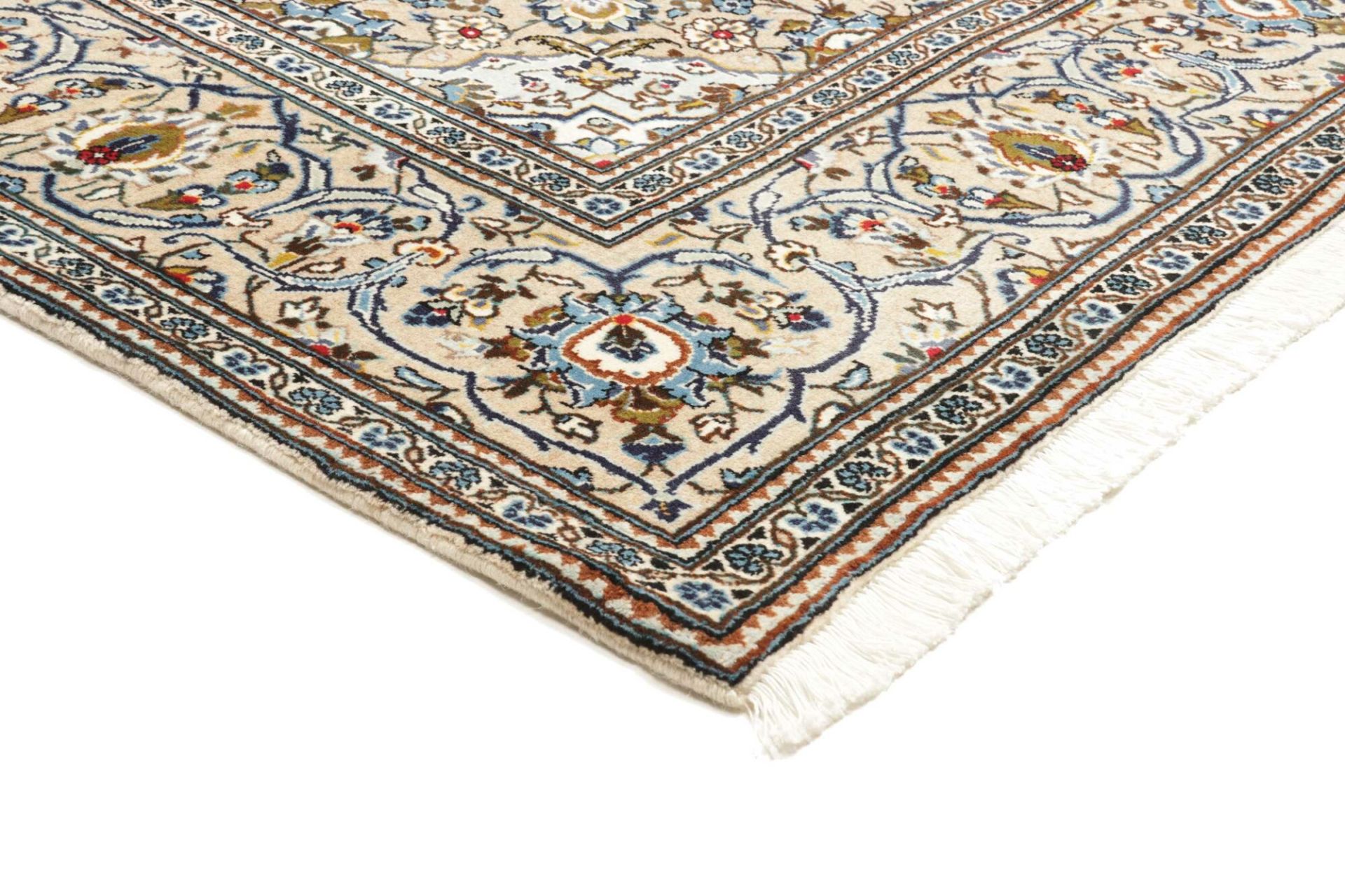 Handgeknüpfter Kashan Perserteppich, 201 × 304 cm, Wolle