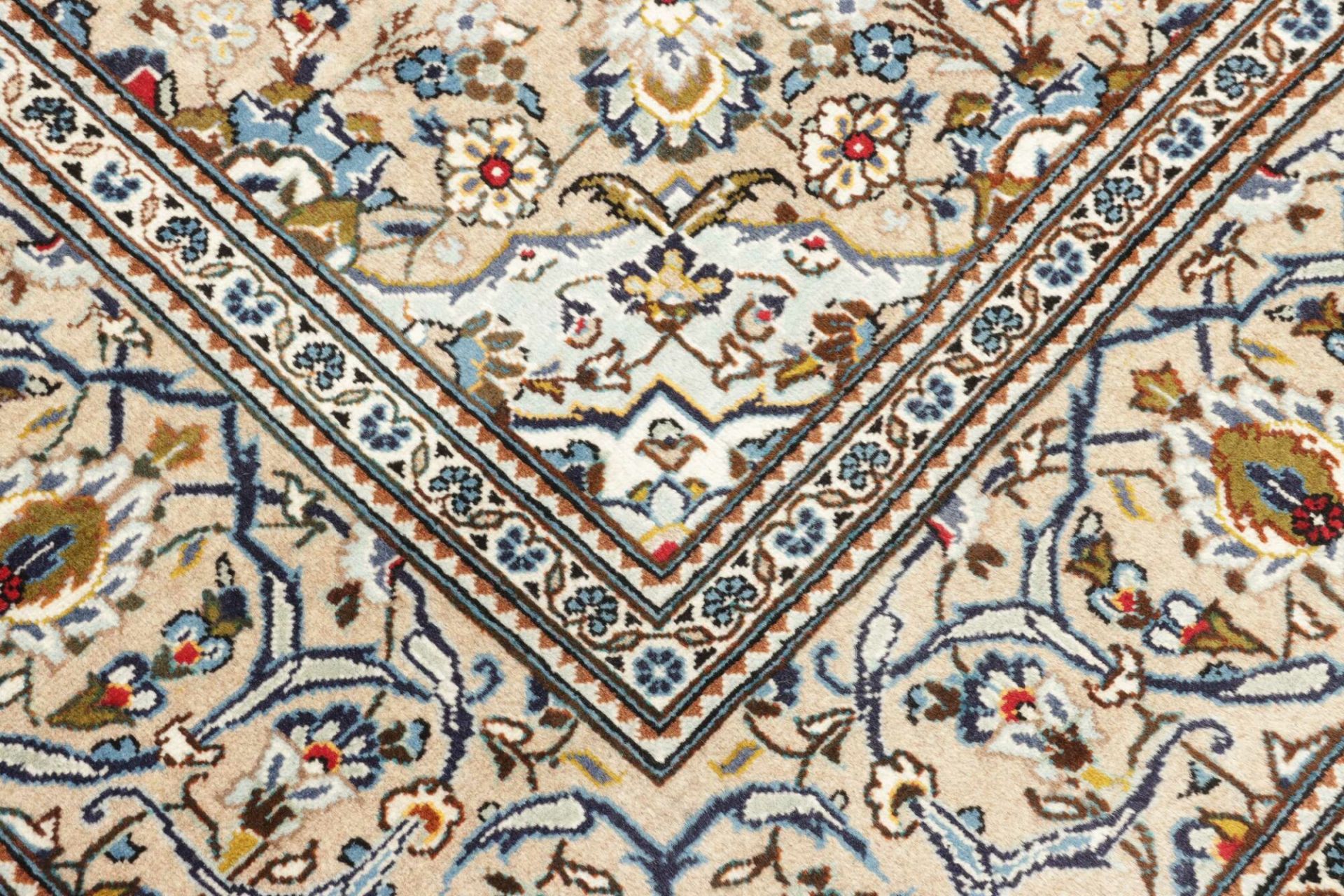 Handgeknüpfter Kashan Perserteppich, 201 × 304 cm, Wolle