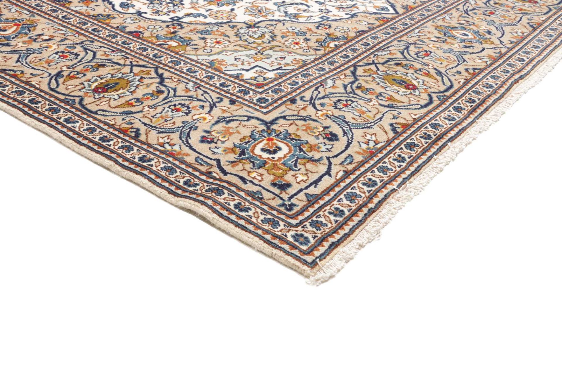 Handgeknüpfter Kashan Perserteppich, 201 × 299 cm, Wolle