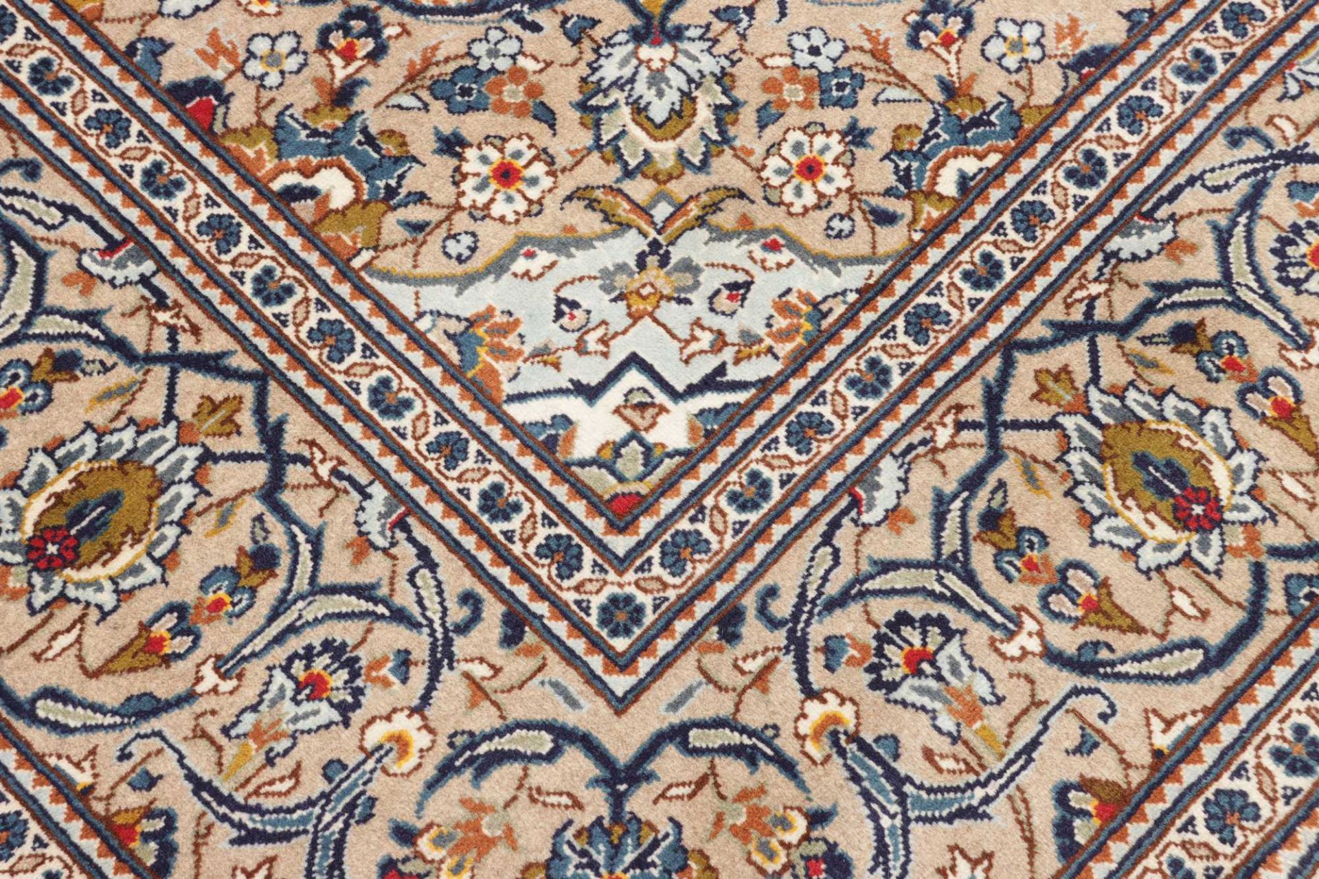 Handgeknüpfter Kashan Perserteppich, 201 × 299 cm, Wolle