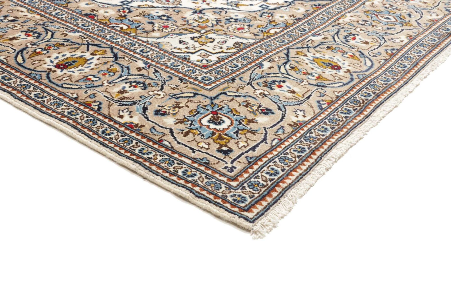 Handgeknüpfter Kashan Perserteppich, 201 × 305 cm, Wolle