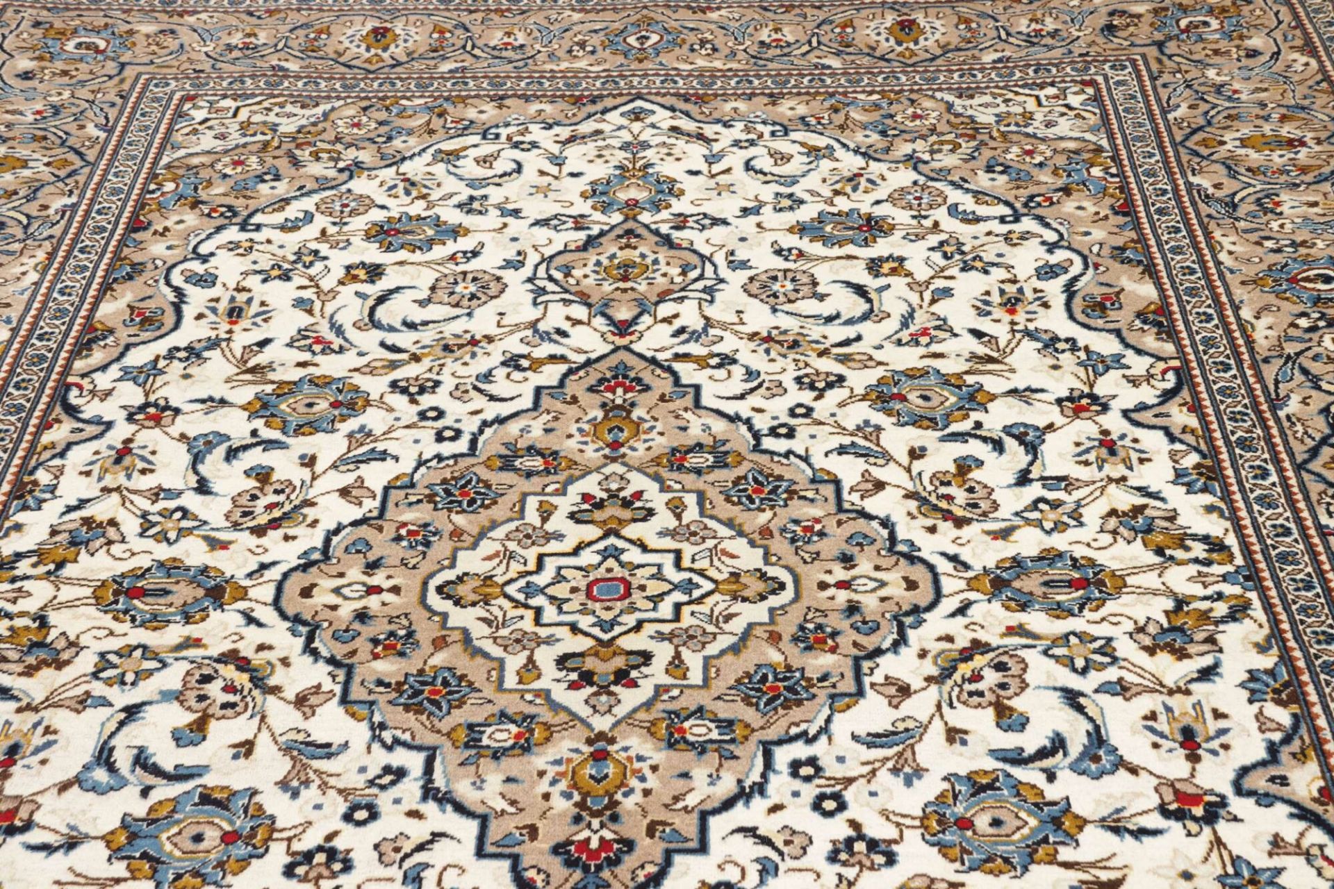 Handgeknüpfter Kashan Perserteppich, 201 × 305 cm, Wolle