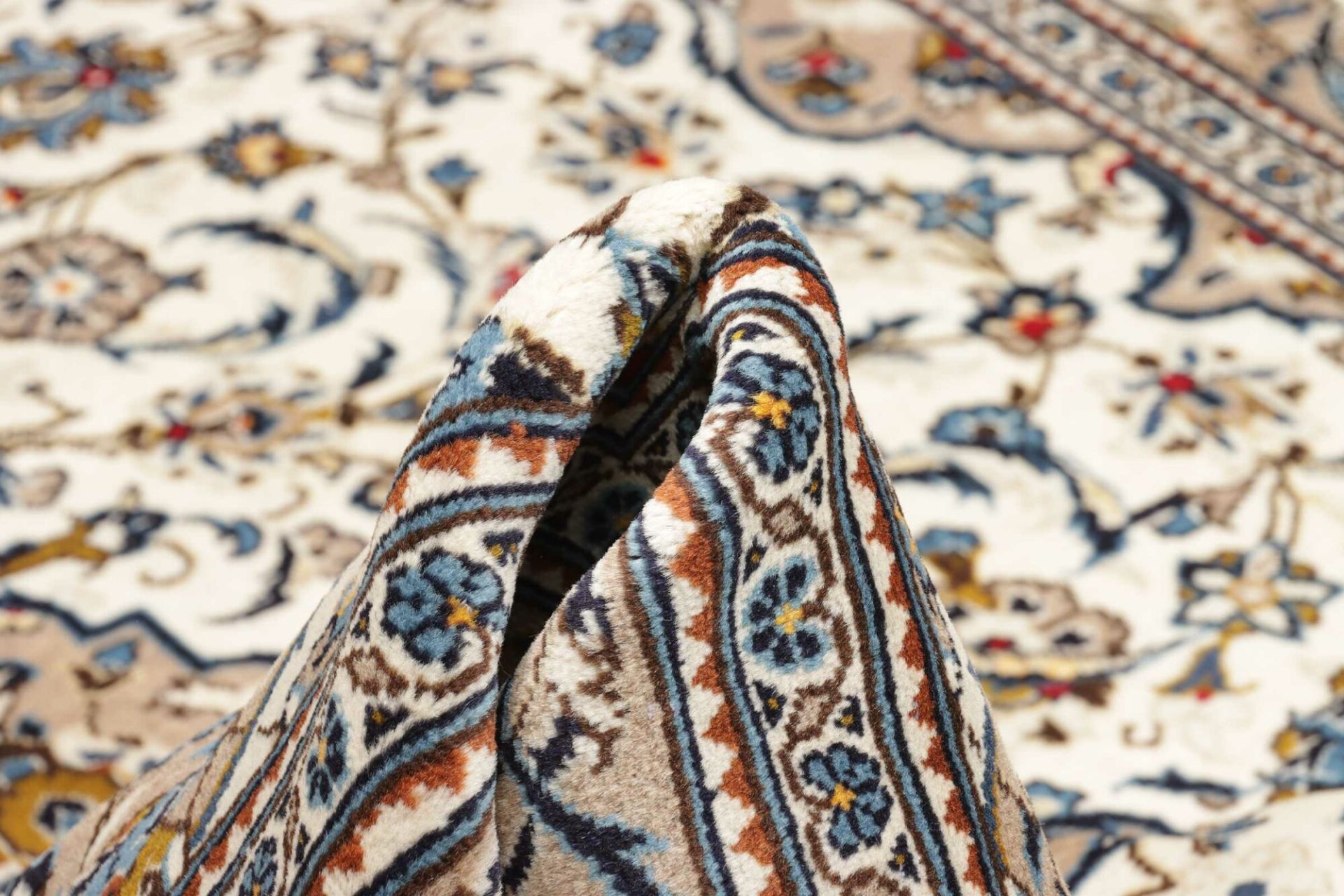 Handgeknüpfter Kashan Perserteppich, 201 × 305 cm, Wolle