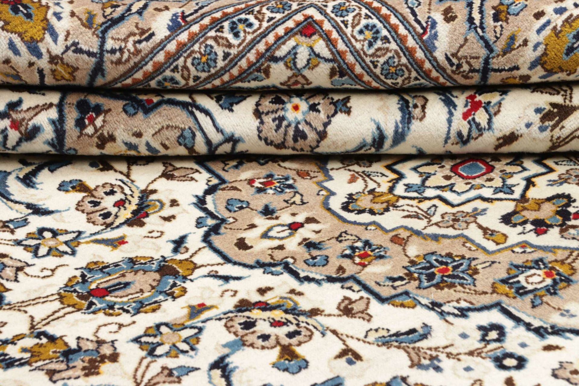Handgeknüpfter Kashan Perserteppich, 201 × 305 cm, Wolle