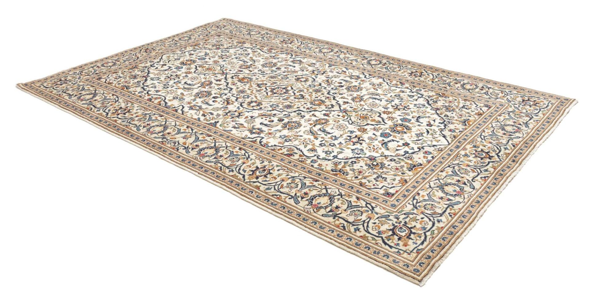 Kashan Perserteppich aus Iran, 196 × 304 cm