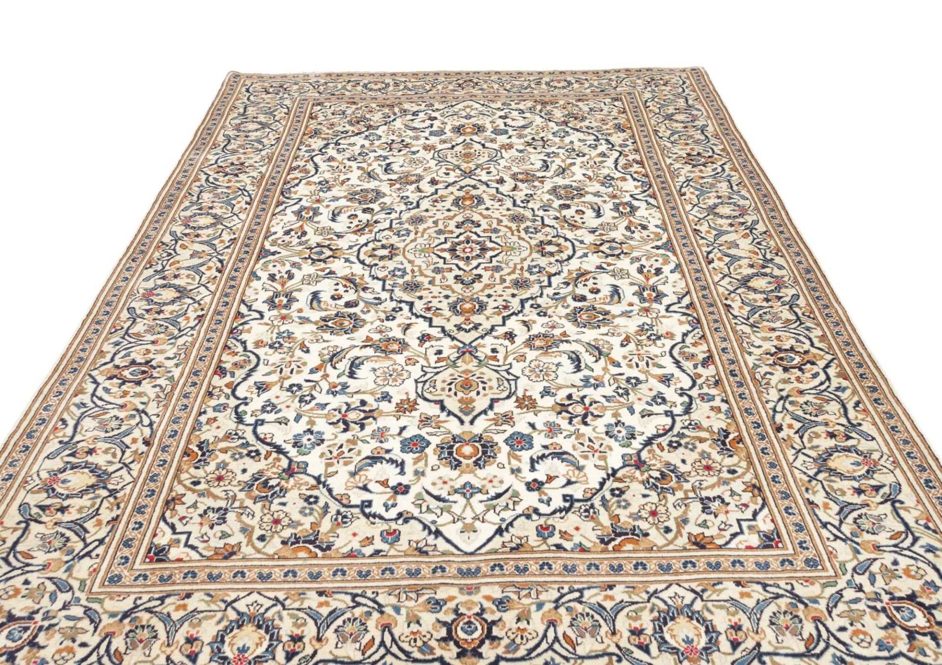 Kashan Perserteppich aus Iran, 196 × 304 cm