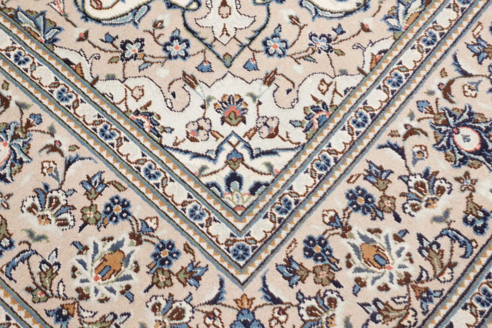 Kashan Perserteppich 196 × 307 cm aus Wolle, handgeknüpft