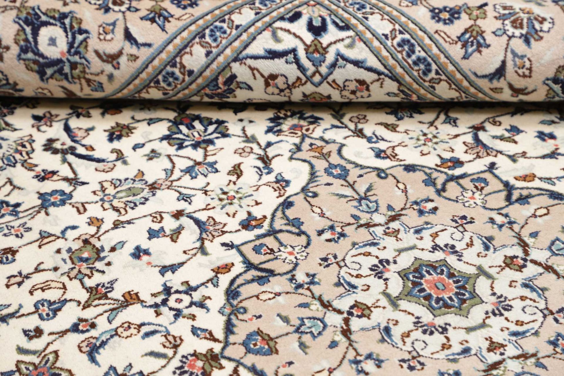 Kashan Perserteppich 196 × 307 cm aus Wolle, handgeknüpft