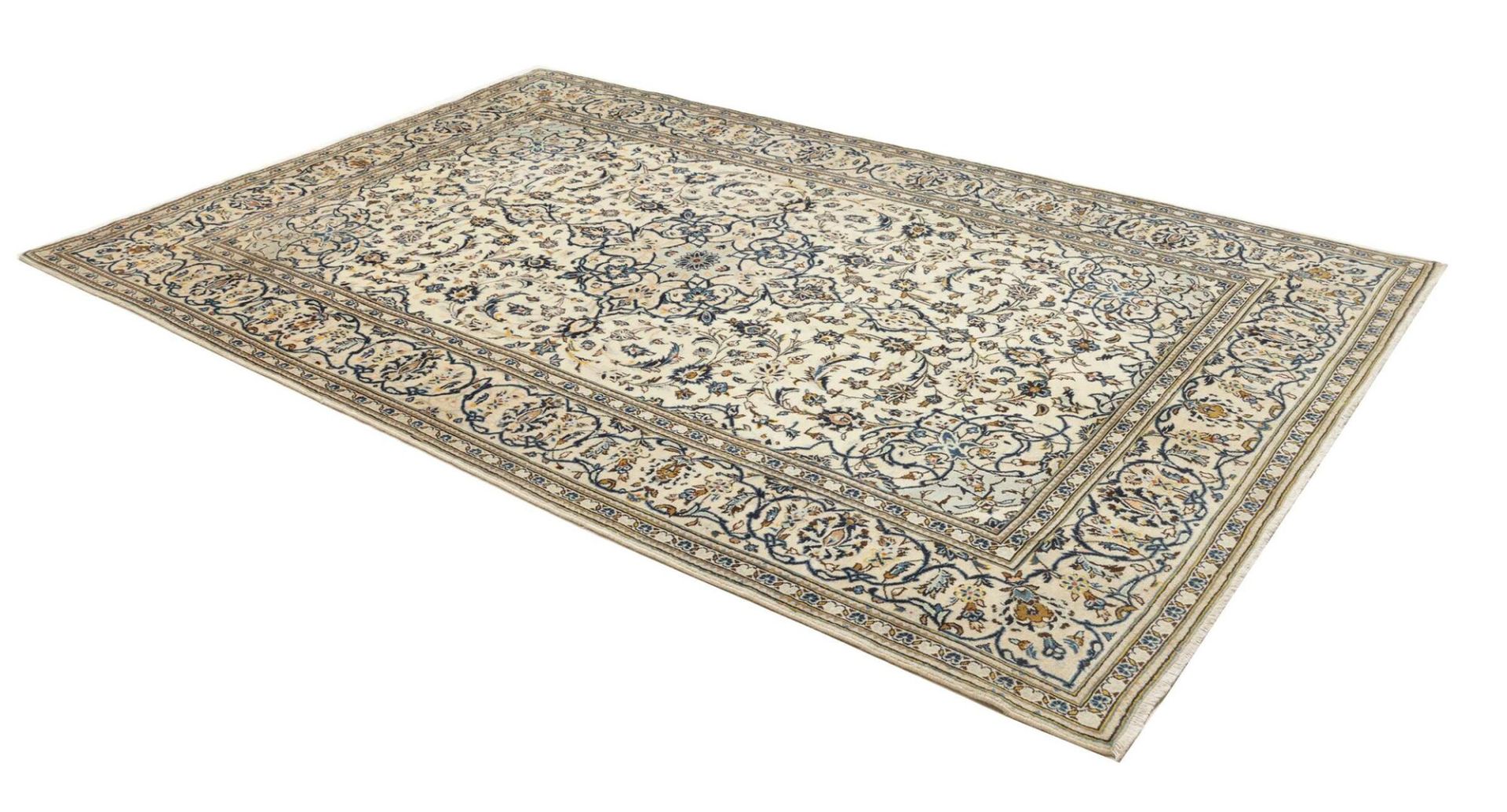 Kashan Perserteppich 194 × 307 cm aus Wolle, handgeknüpft