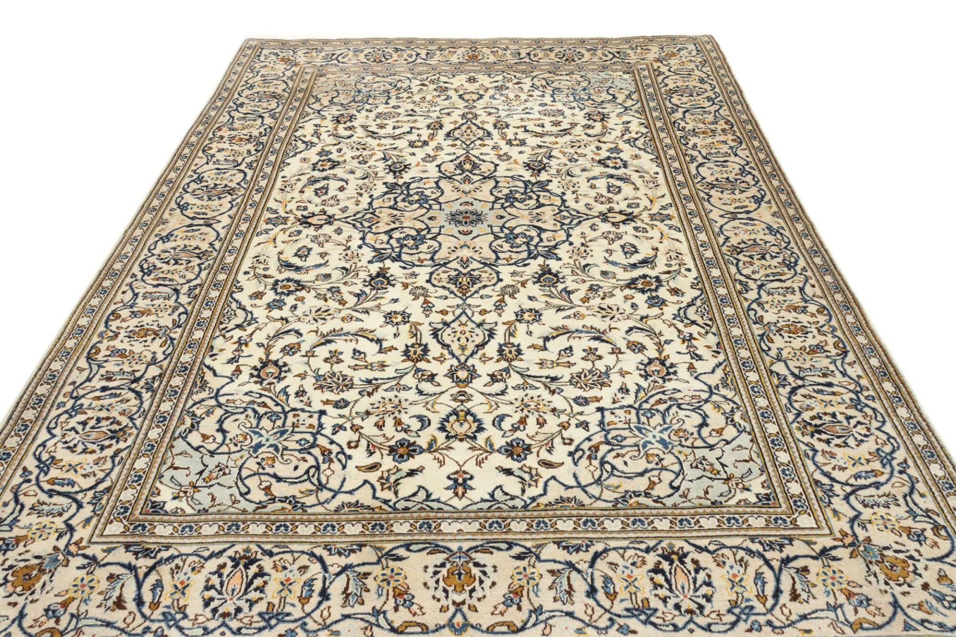 Kashan Perserteppich 194 × 307 cm aus Wolle, handgeknüpft