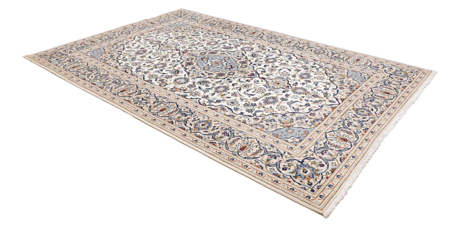 Kashan Perserteppich 201 × 294 cm aus Wolle, handgeknüpft
