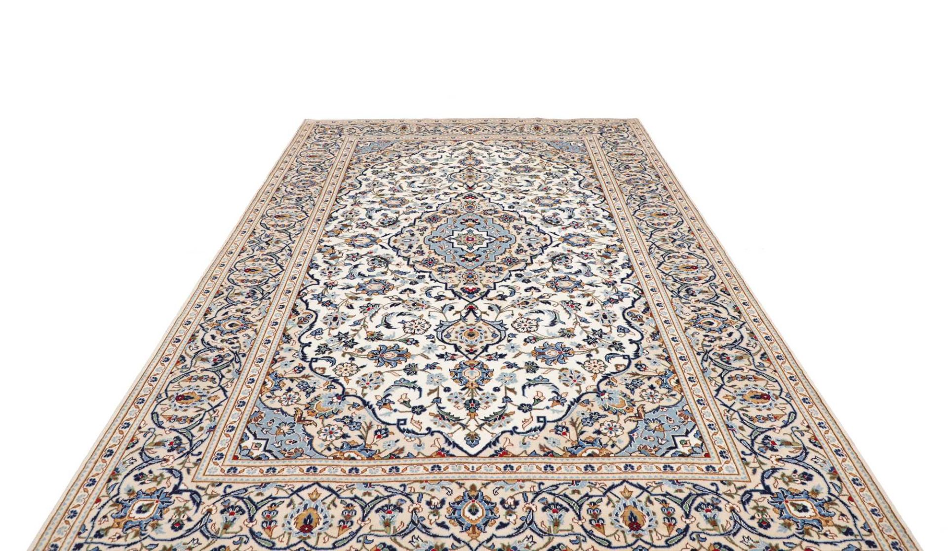Kashan Perserteppich 201 × 294 cm aus Wolle, handgeknüpft