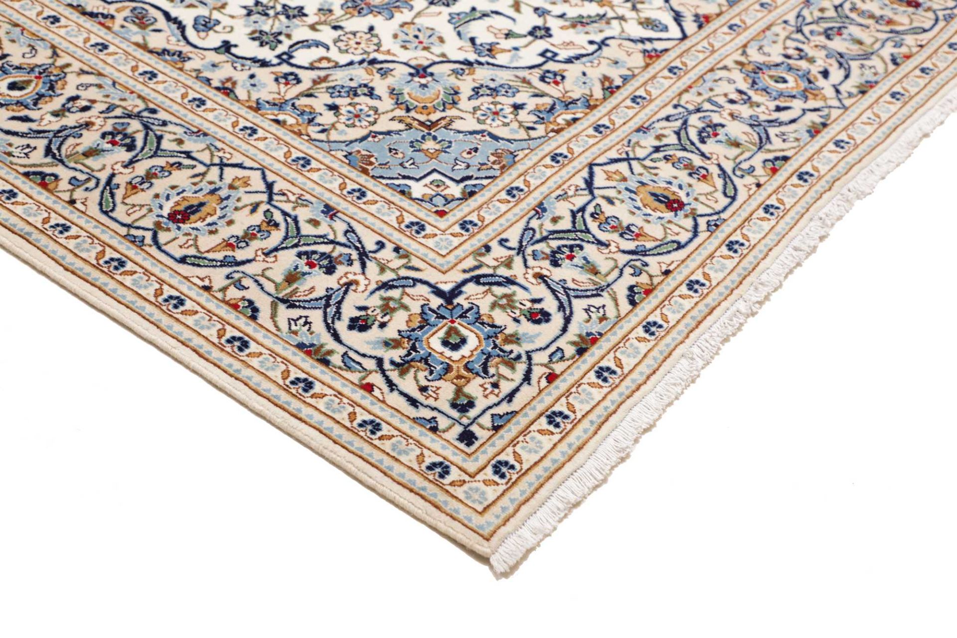 Kashan Perserteppich 201 × 294 cm aus Wolle, handgeknüpft