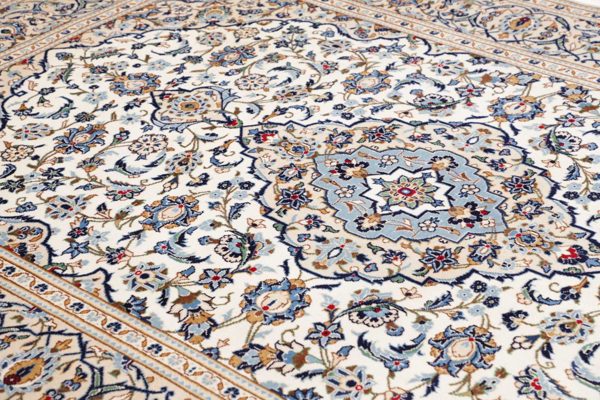 Kashan Perserteppich 201 × 294 cm aus Wolle, handgeknüpft