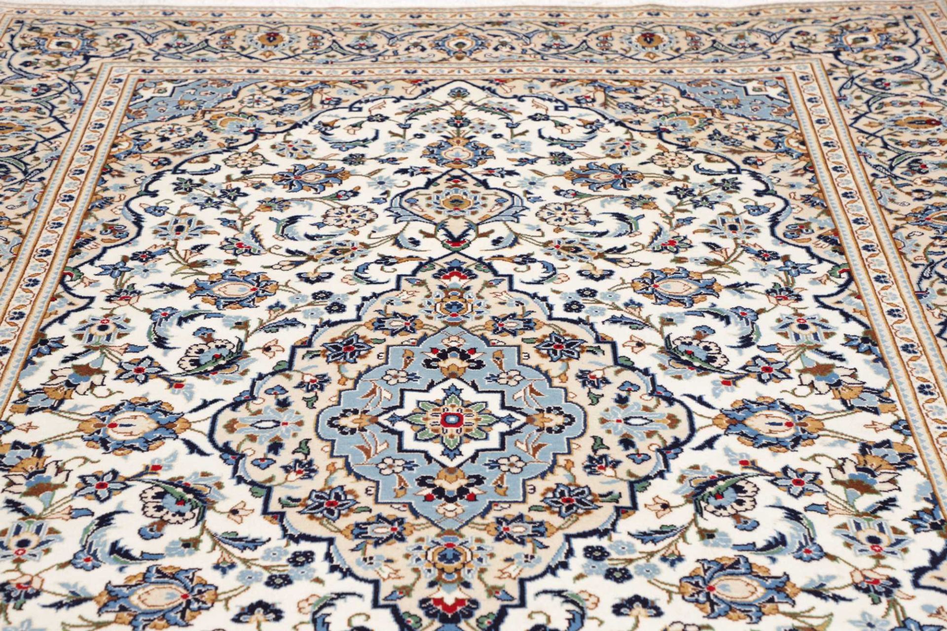Kashan Perserteppich 201 × 294 cm aus Wolle, handgeknüpft