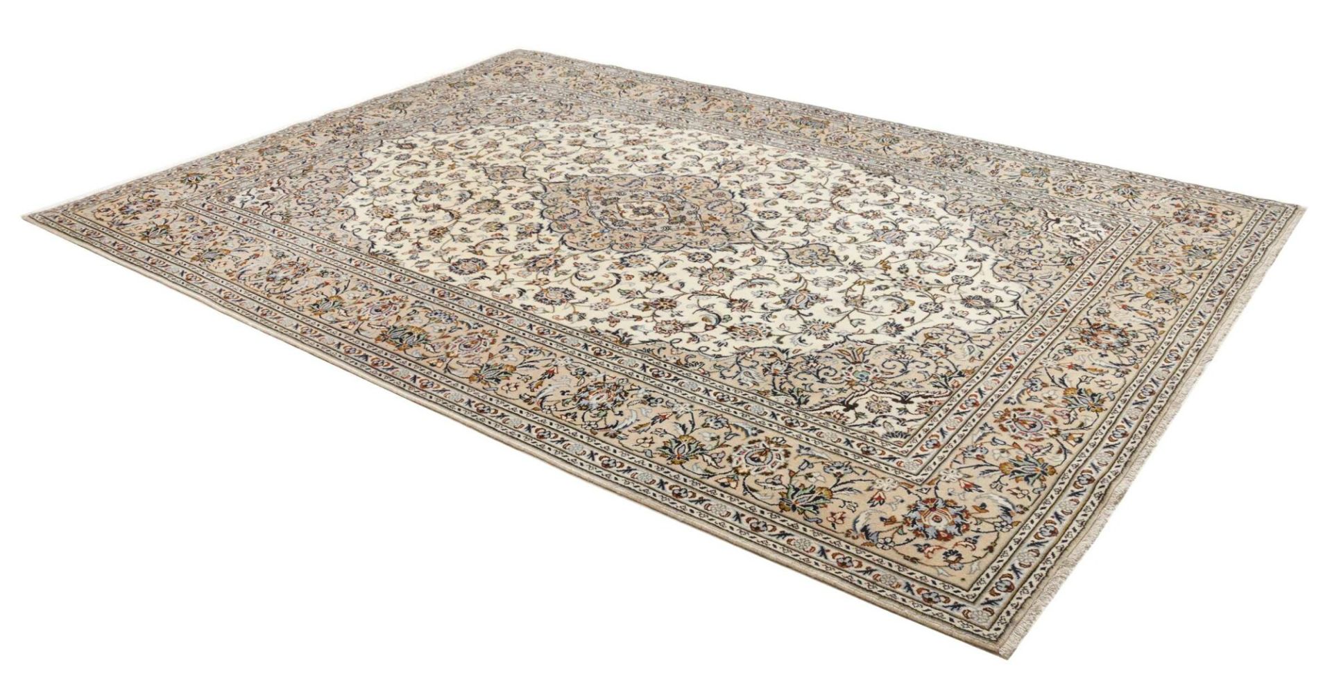 Kashan Perserteppich aus Iran, 221 × 314 cm