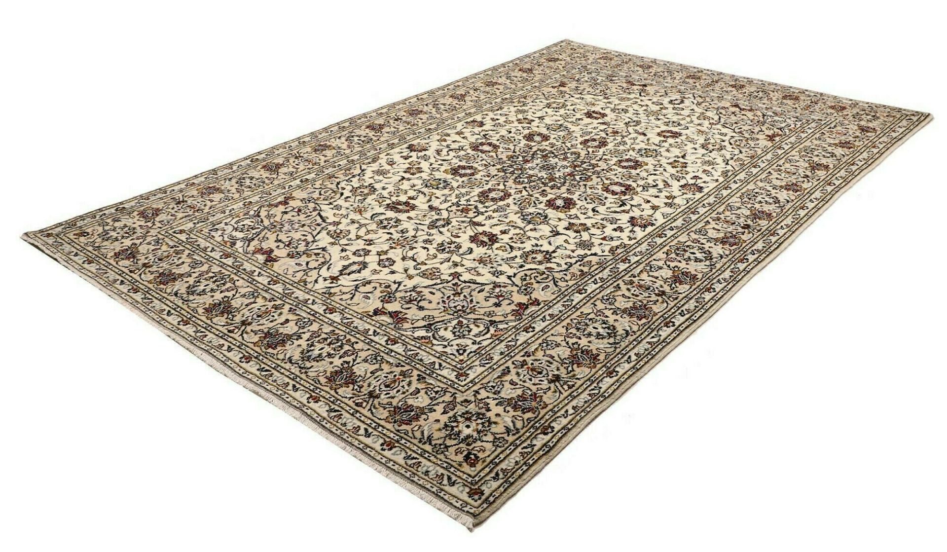 Handgeknüpfter Kashan Perserteppich, 191 × 299 cm, Wolle