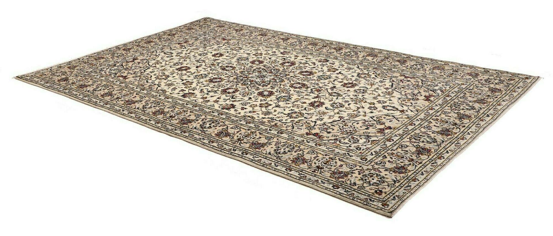 Handgeknüpfter Kashan Perserteppich, 191 × 299 cm, Wolle