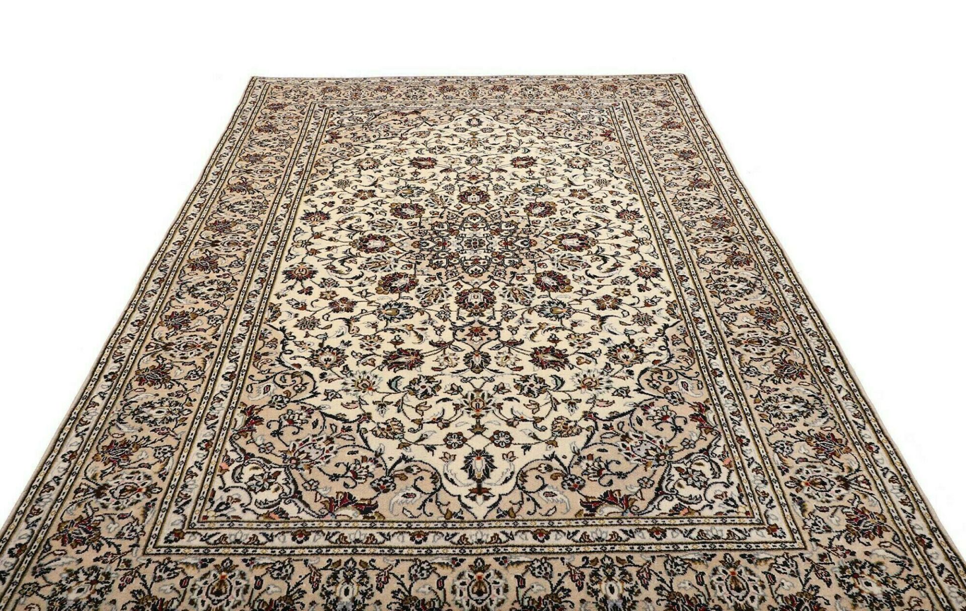 Handgeknüpfter Kashan Perserteppich, 191 × 299 cm, Wolle