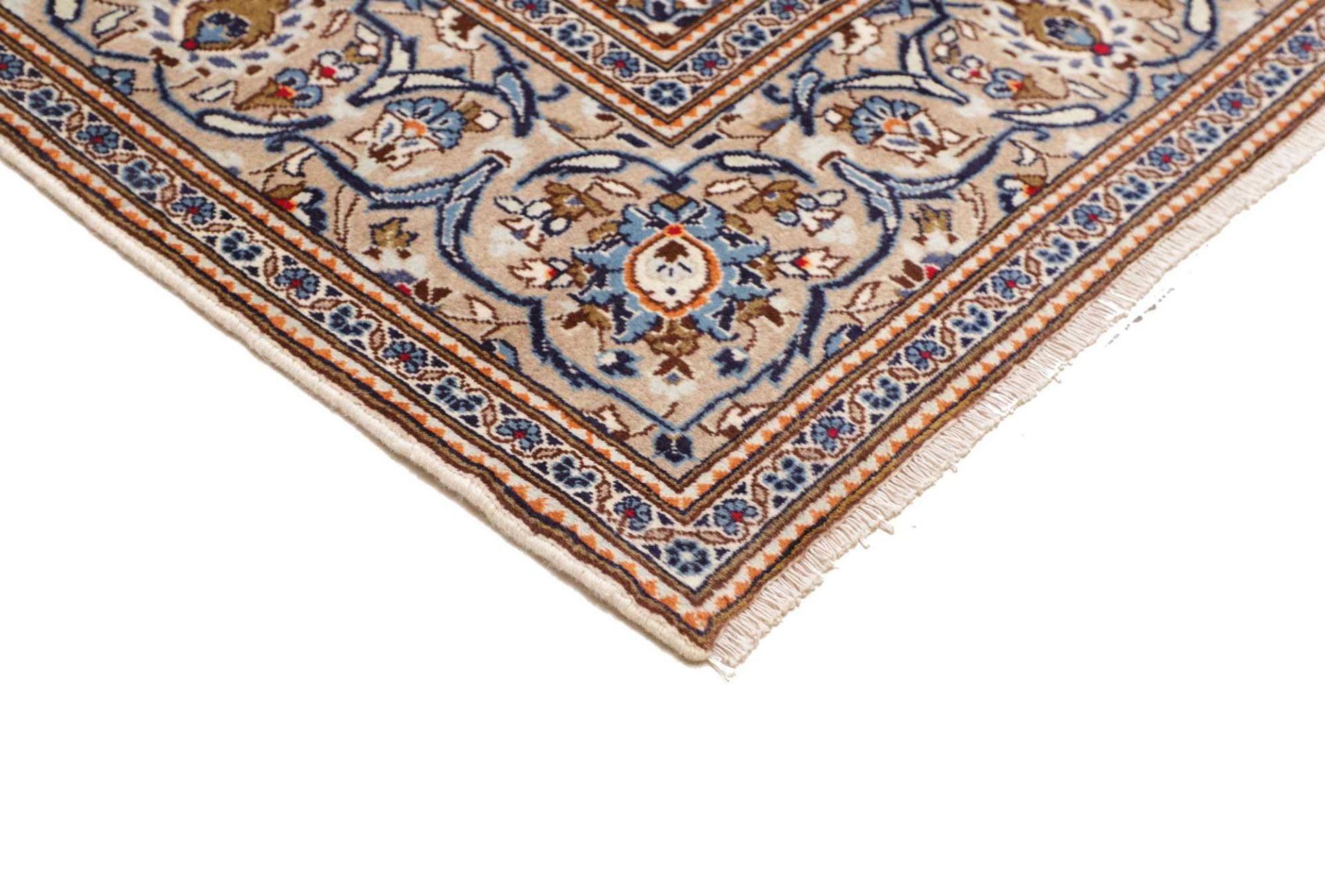 Kashan Perserteppich 196 × 296 cm aus Wolle, handgeknüpft