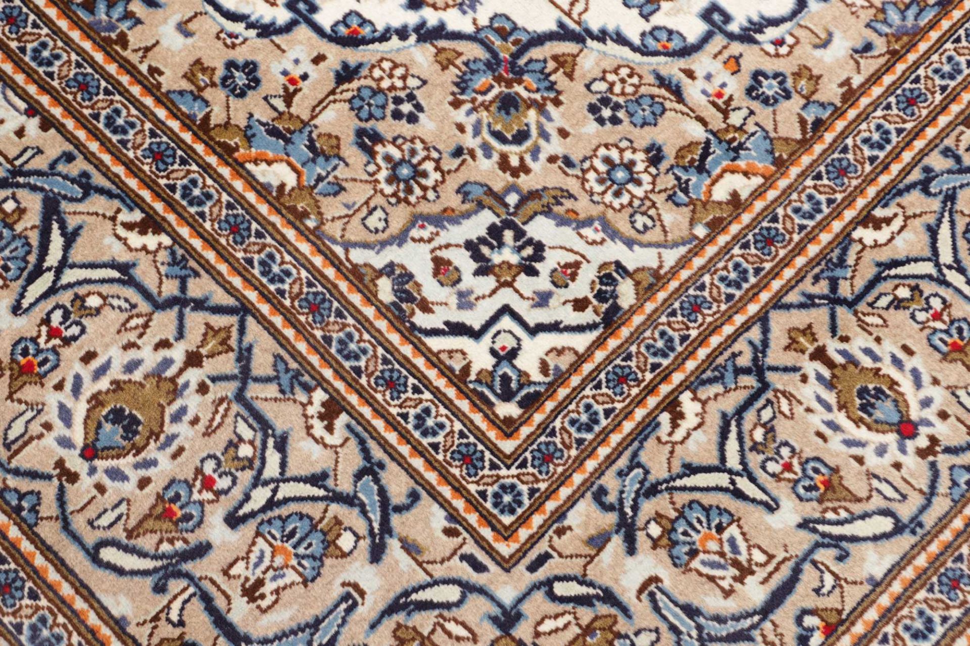 Kashan Perserteppich 196 × 296 cm aus Wolle, handgeknüpft