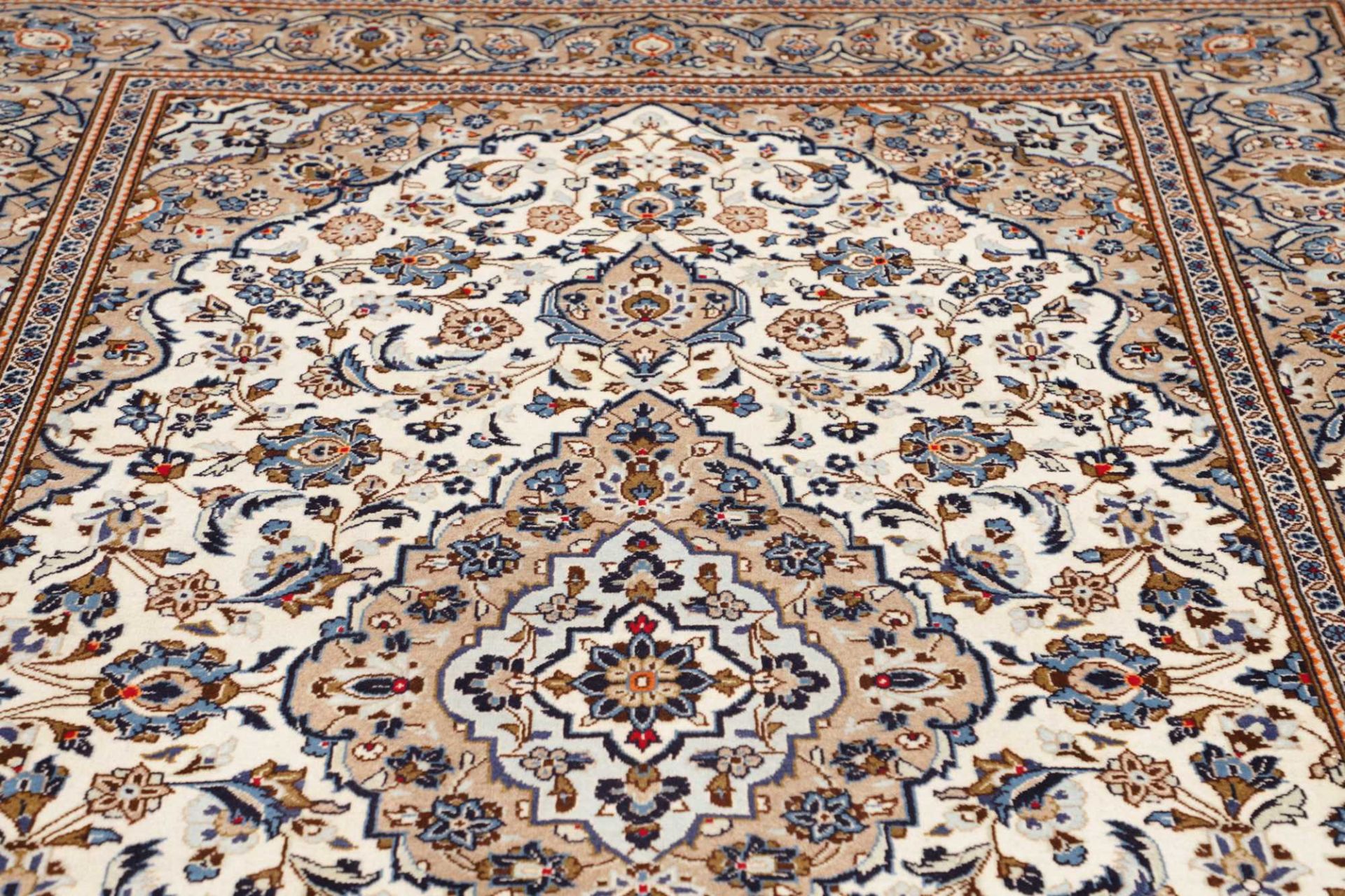Kashan Perserteppich 196 × 296 cm aus Wolle, handgeknüpft