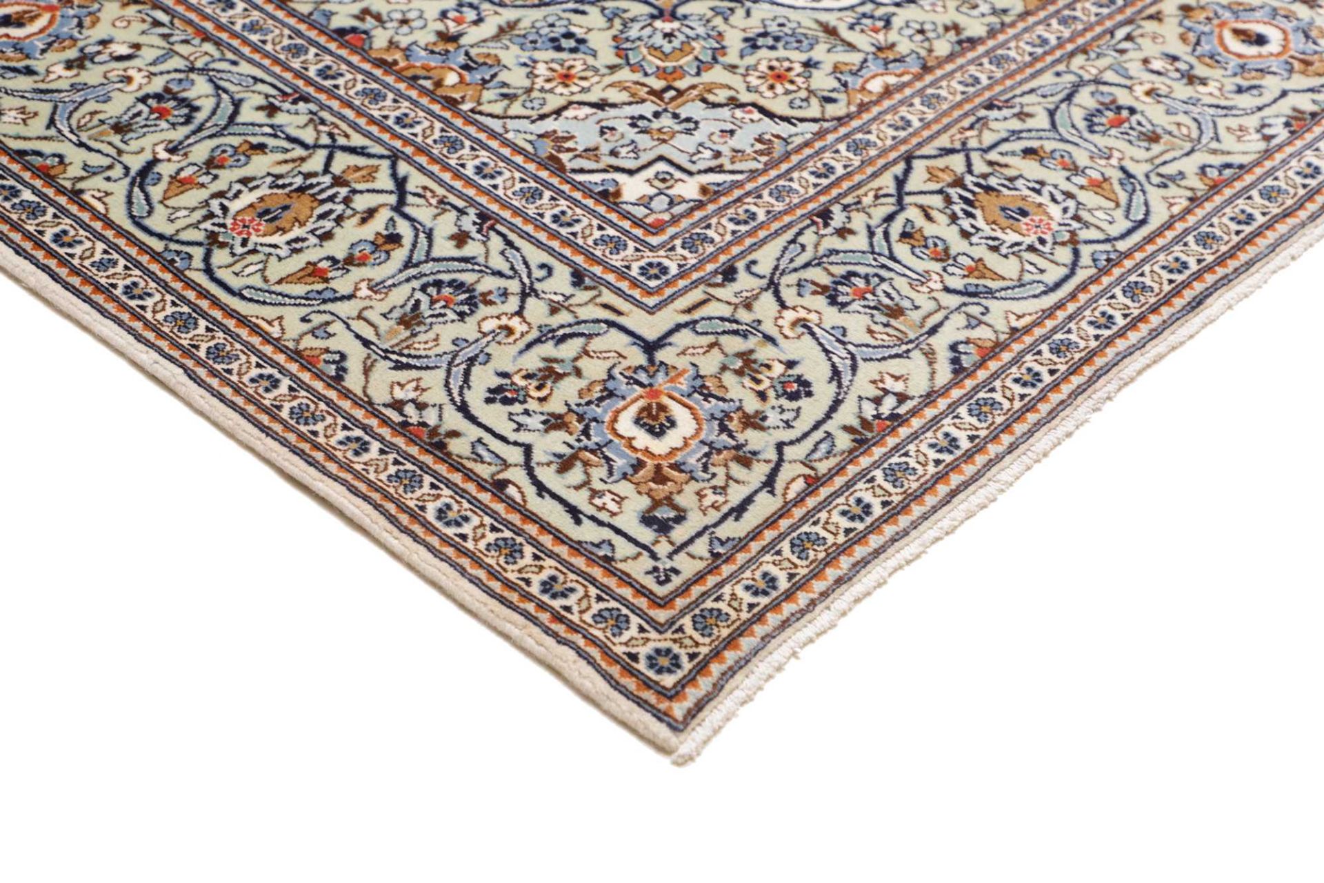 Kashan Perserteppich 196 × 286 cm aus Wolle, handgeknüpft