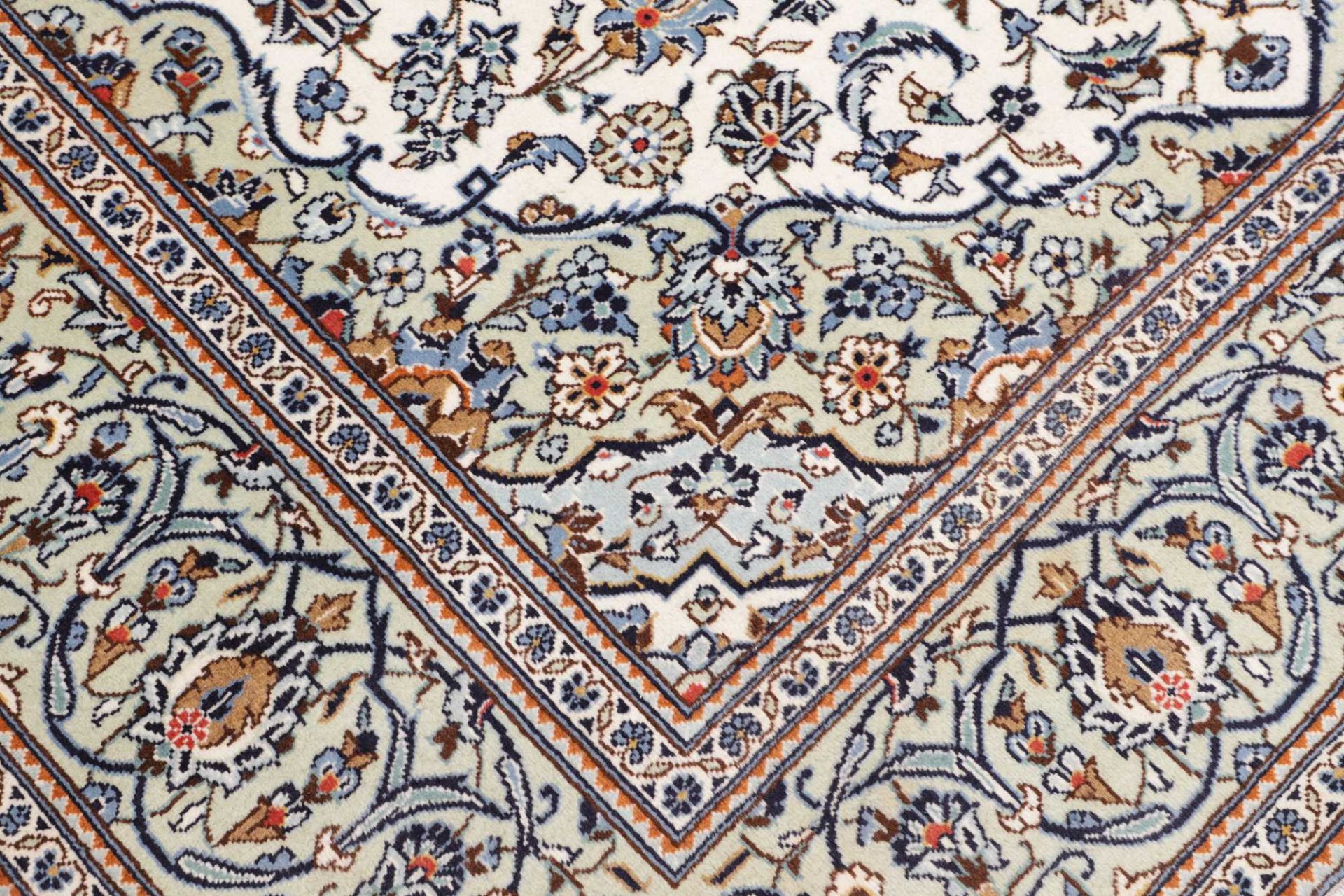 Kashan Perserteppich 196 × 286 cm aus Wolle, handgeknüpft