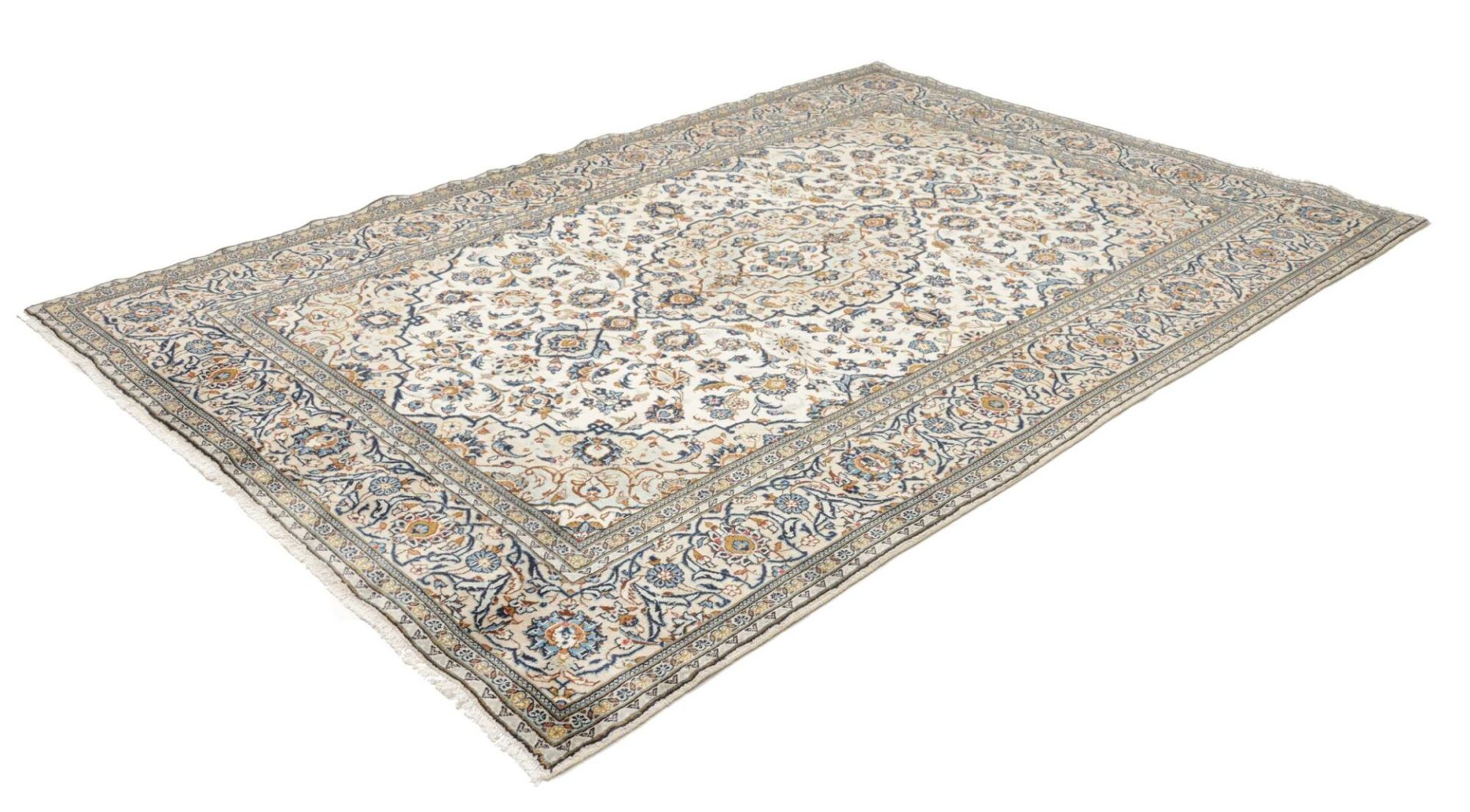 Kashan Perserteppich 199 × 289 cm aus Wolle, handgeknüpft