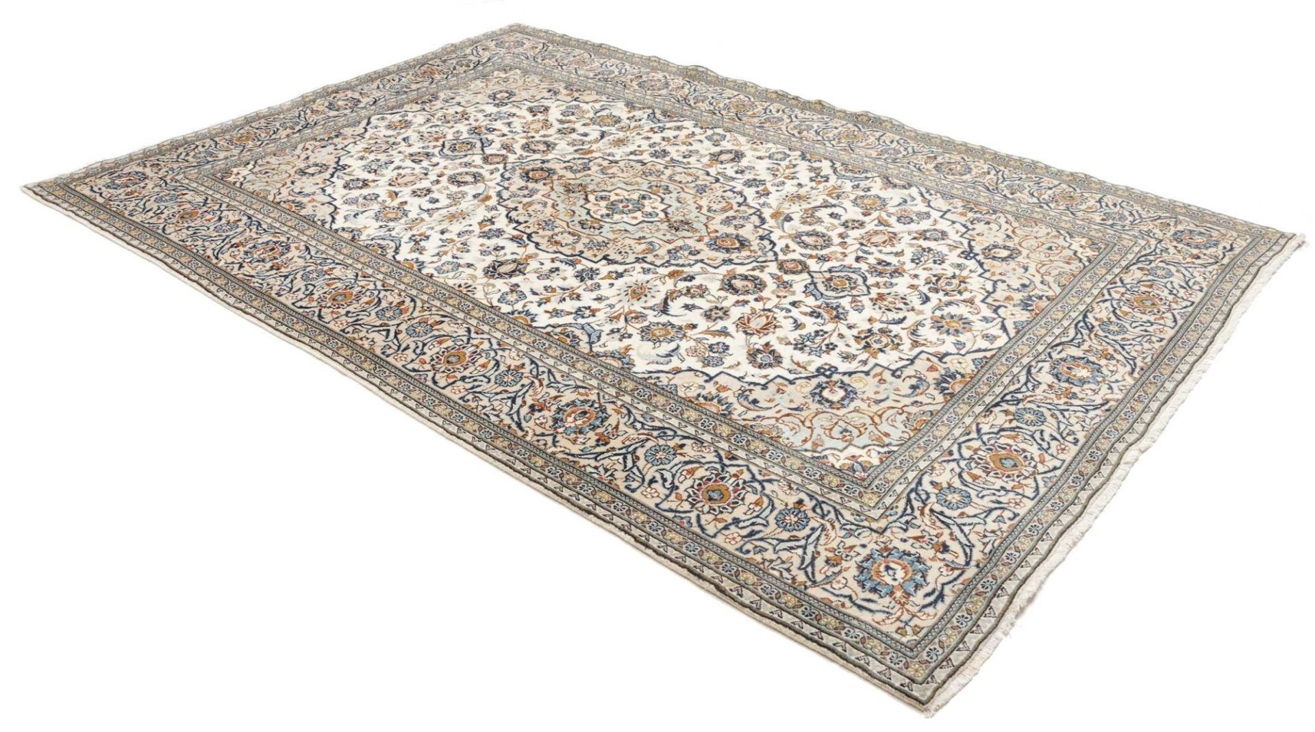 Kashan Perserteppich 199 × 289 cm aus Wolle, handgeknüpft