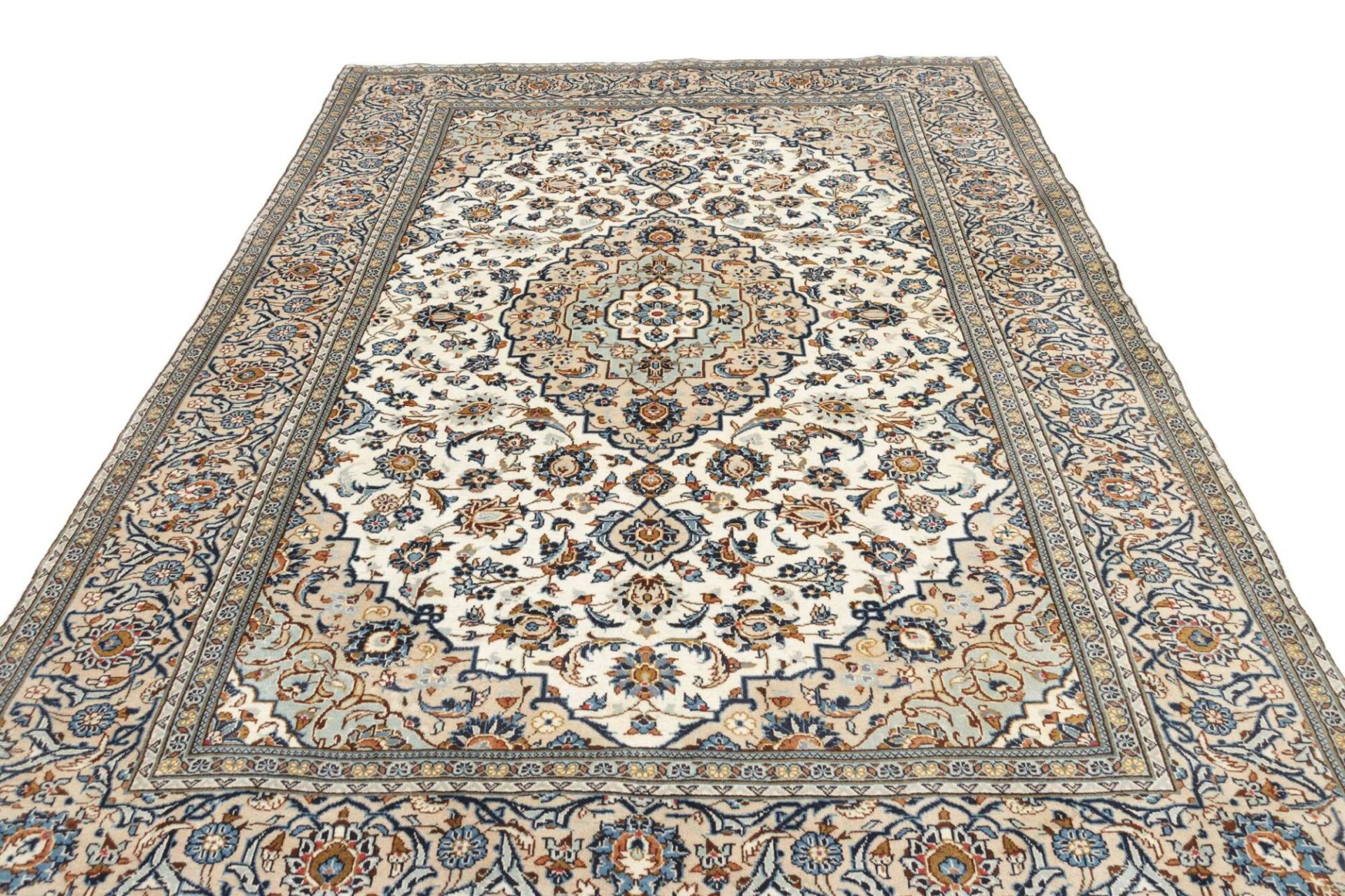Kashan Perserteppich 199 × 289 cm aus Wolle, handgeknüpft