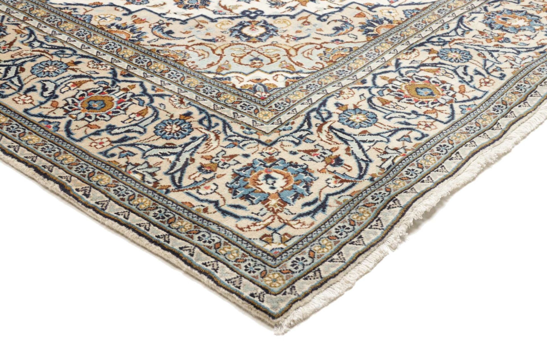 Kashan Perserteppich 199 × 289 cm aus Wolle, handgeknüpft